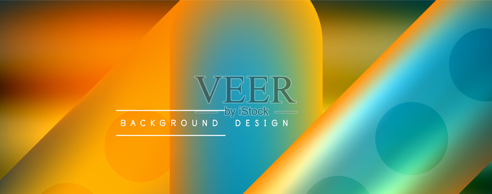 Techno圆形线条抽象背景插画图片素材