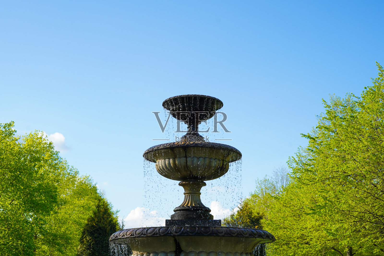 伦敦摄政公园的喷泉照片摄影图片