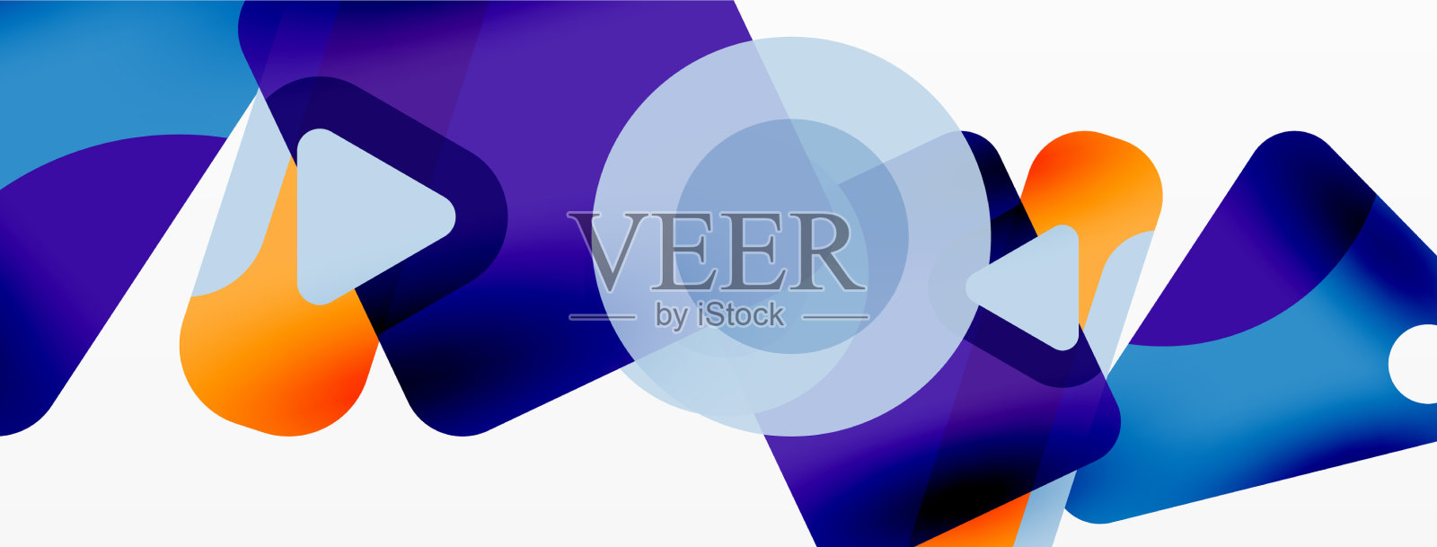 原始几何形状-线三角形插画图片素材