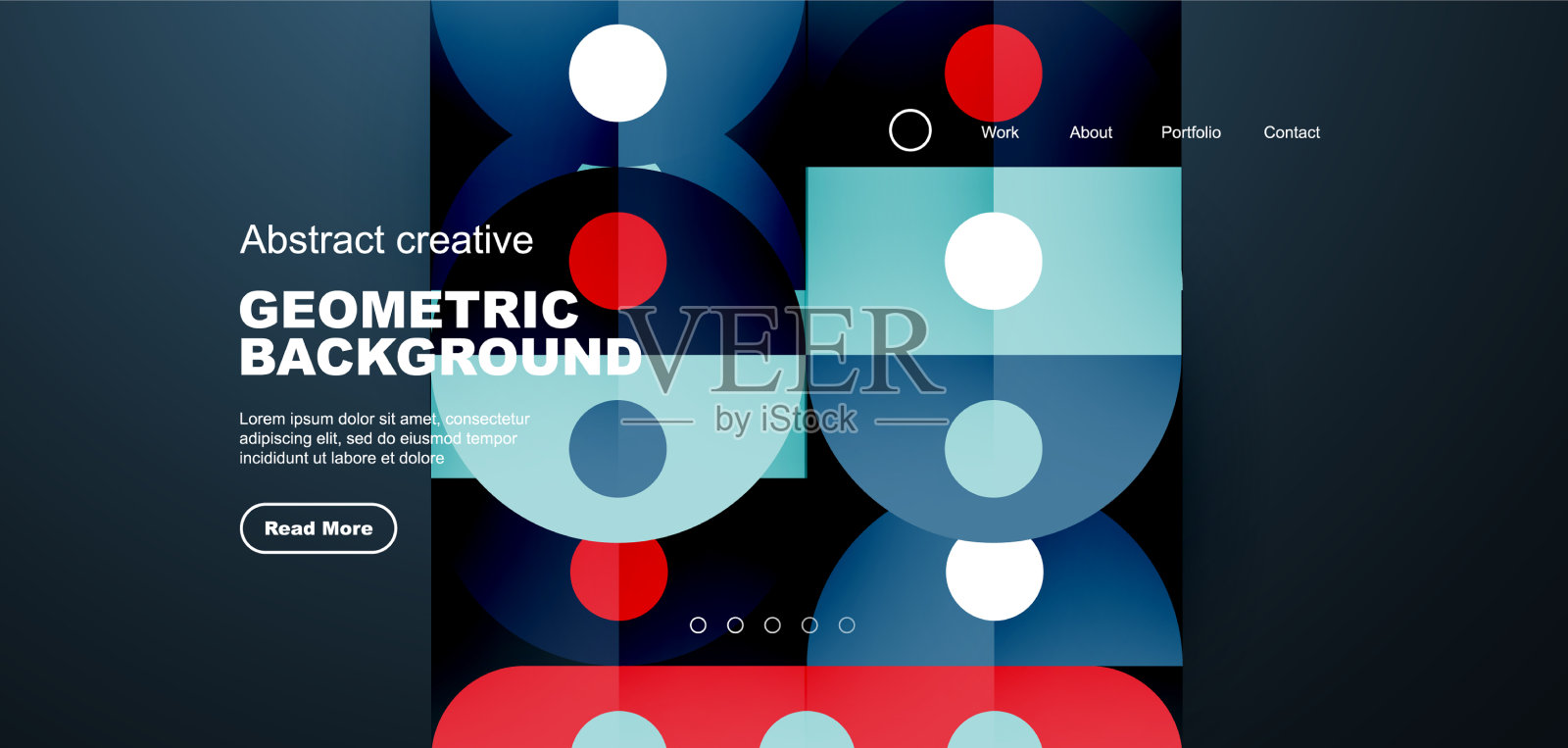 简单的圆圈和圆形元素图案插画图片素材