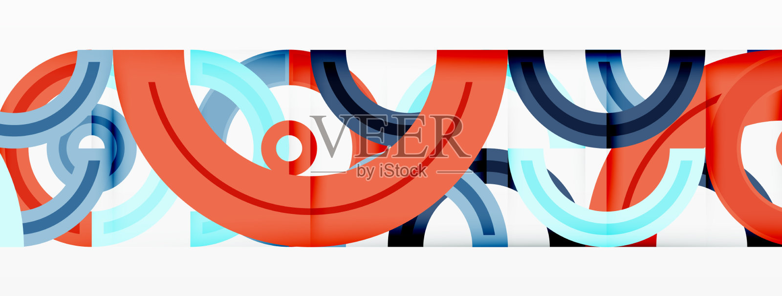 圆圈以网格的形式排列插画图片素材