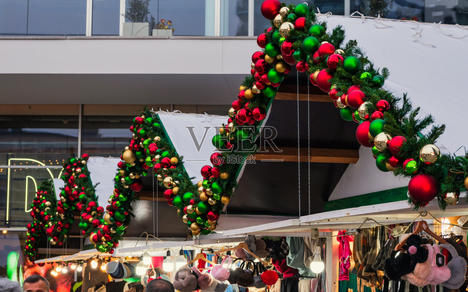 圣诞节期间米兰市中心照片摄影图片