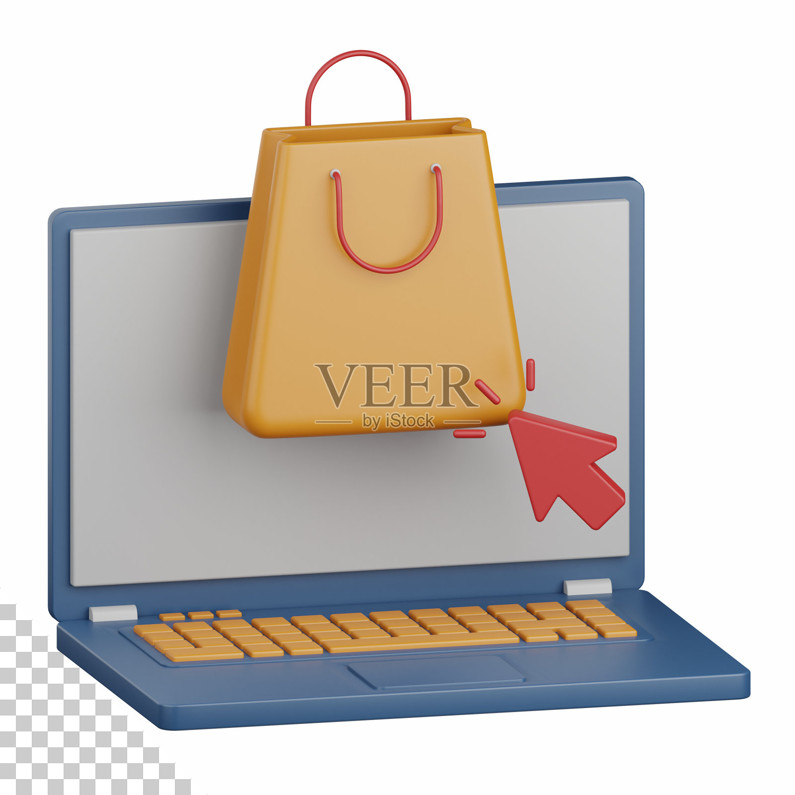 3d渲染在线购物隔离对电子商务，商业，零售，商店，在线，交付和市场设计元素有用照片摄影图片