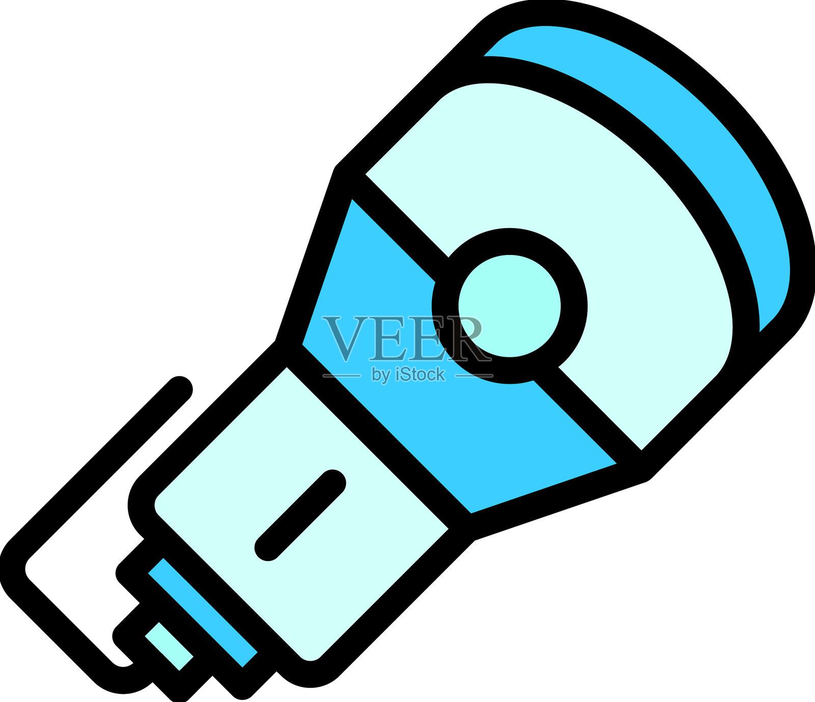 超声技术图标扁平图标素材