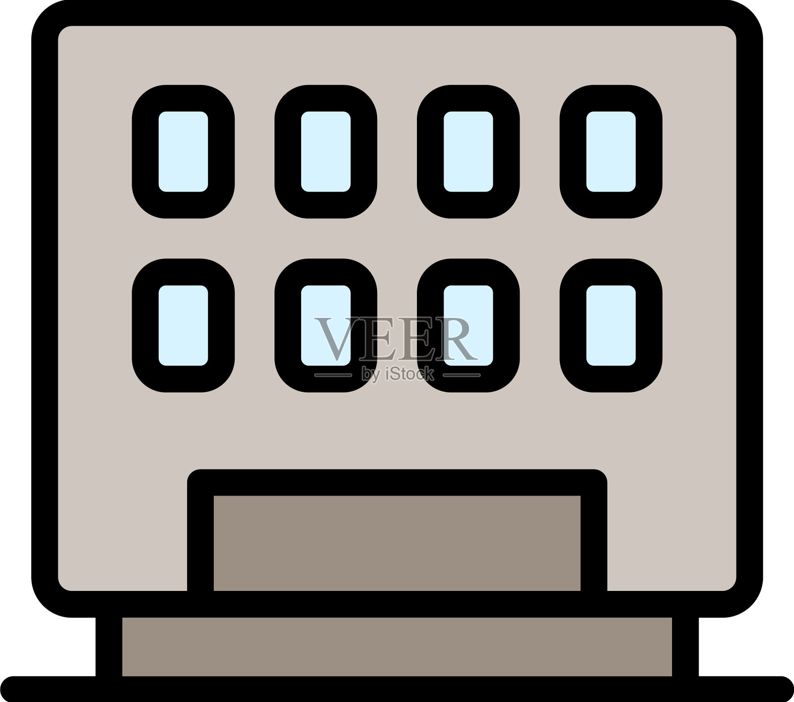 公共自动售货机图标扁平图标素材