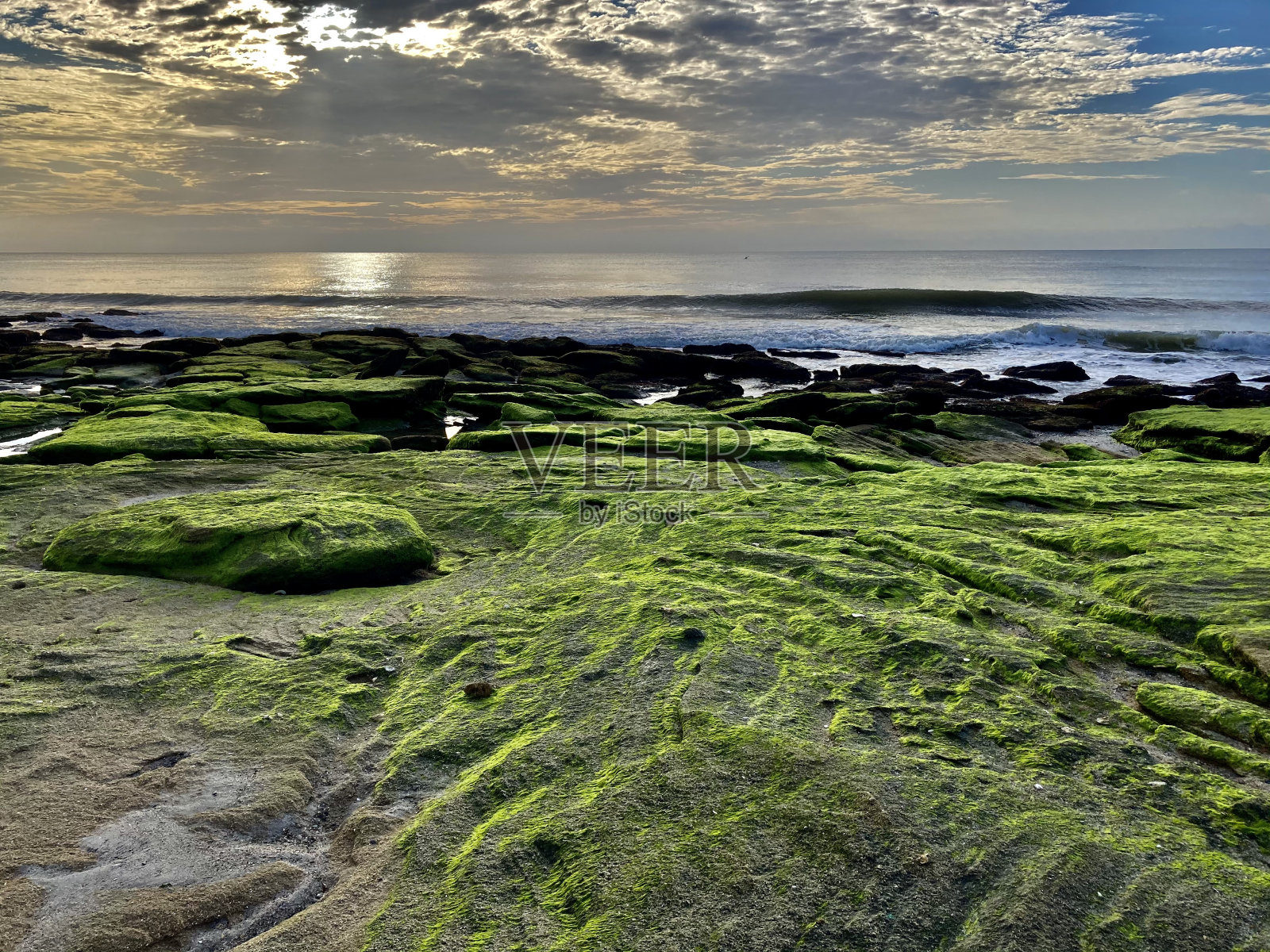 海滩上的早晨照片摄影图片