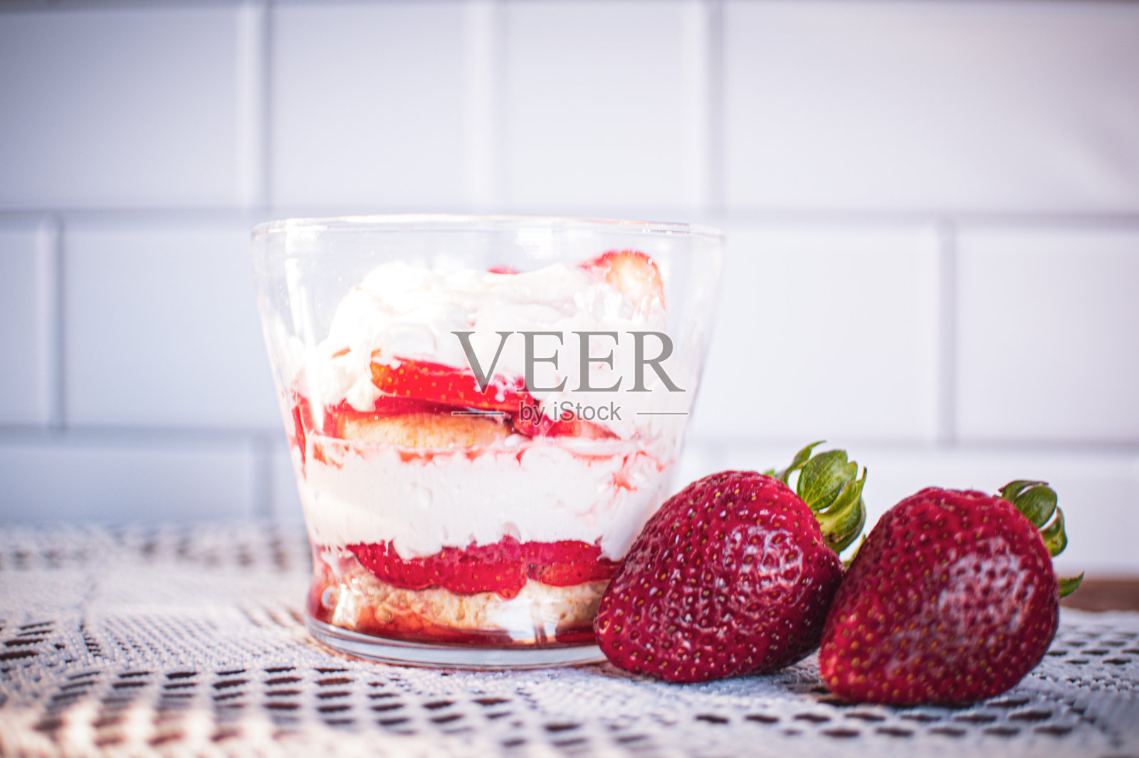 夏日草莓汁照片摄影图片