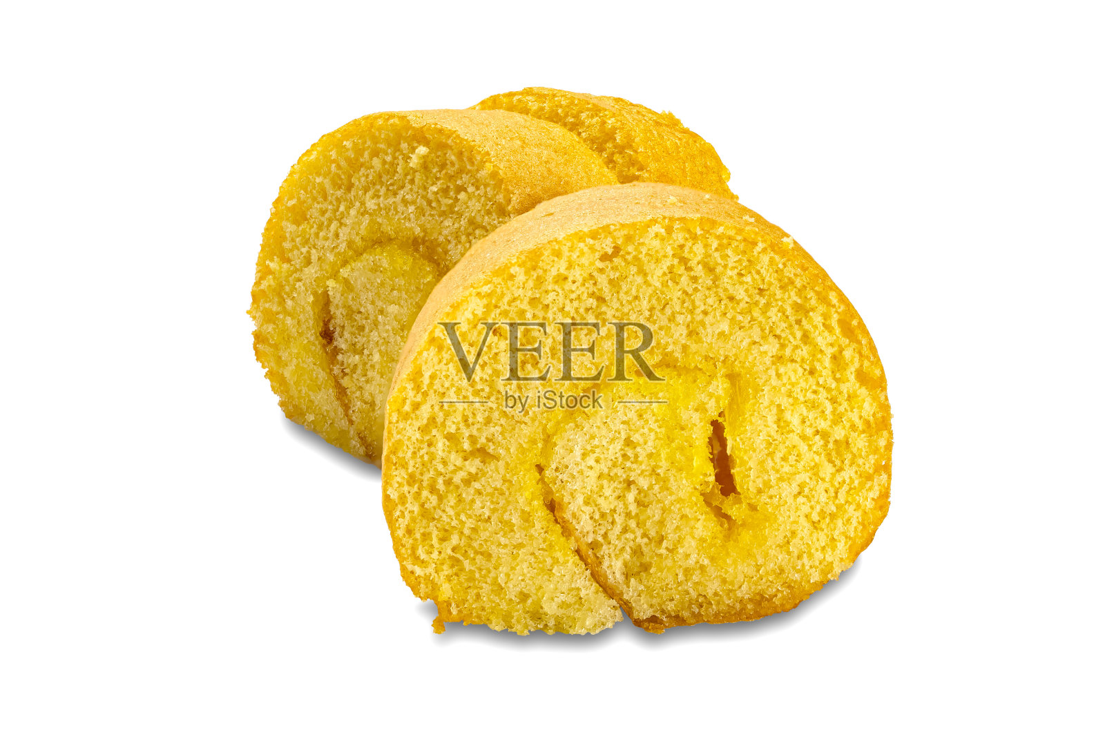 新鲜美味的自制卷饼孤立在白色背景。照片摄影图片