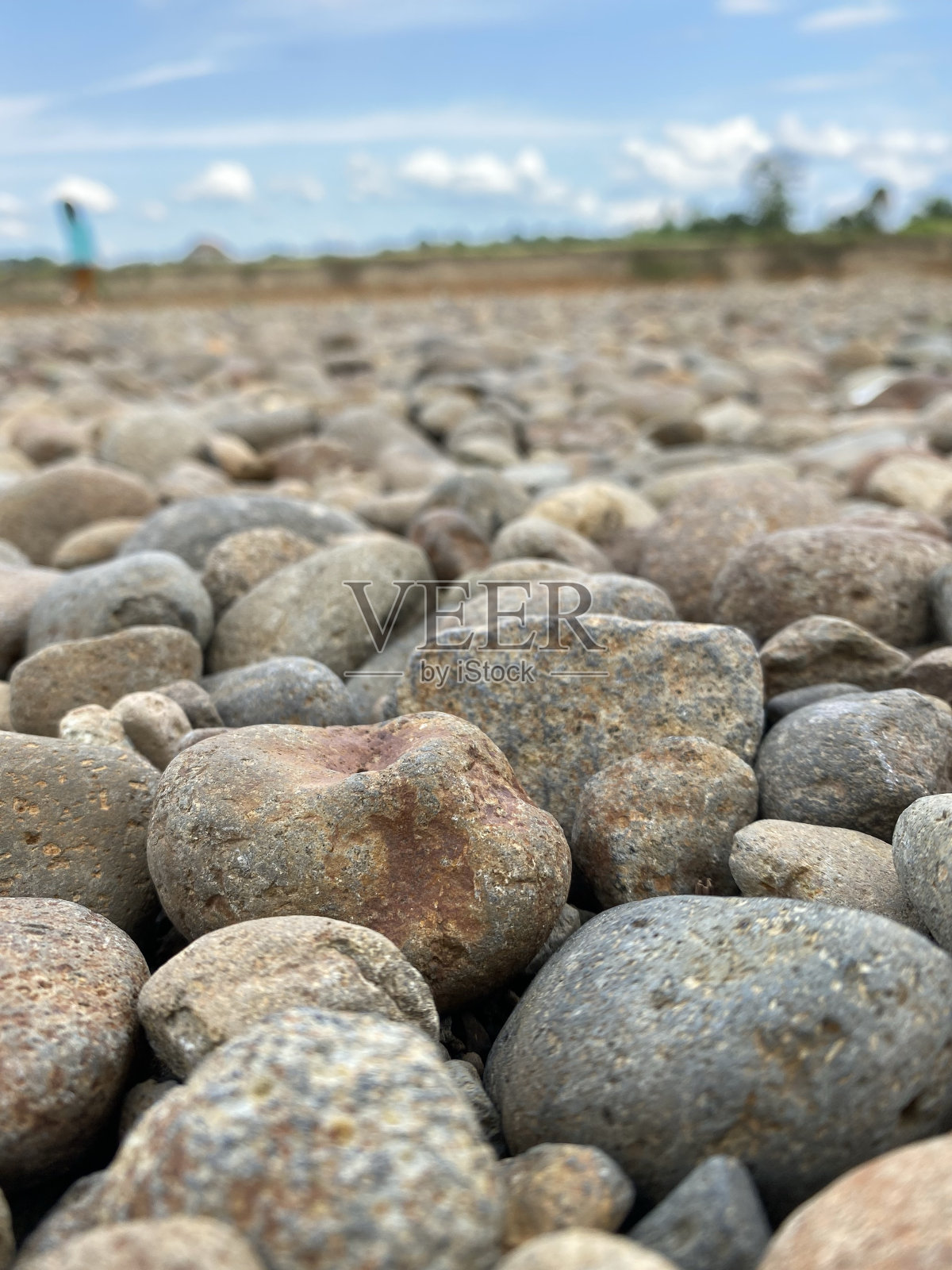 浅河上的砾石纹理照片摄影图片