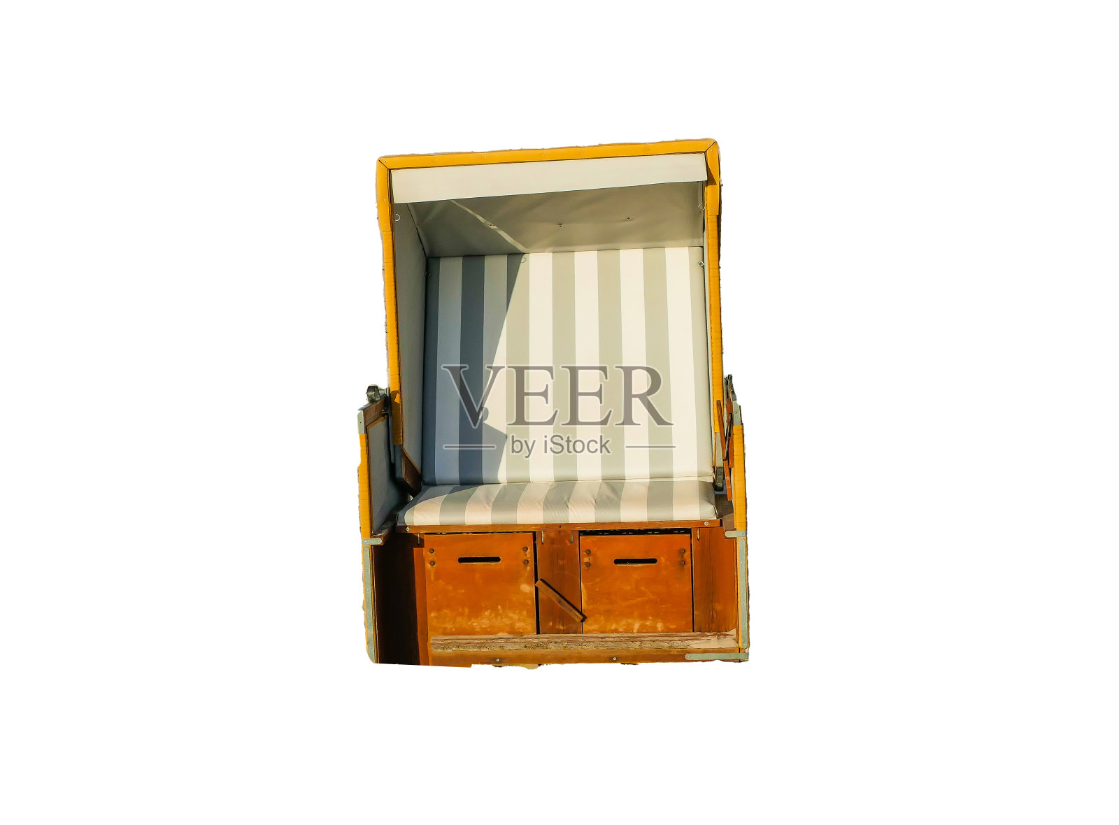 沙滩椅剪辑路径在工作室照片摄影图片