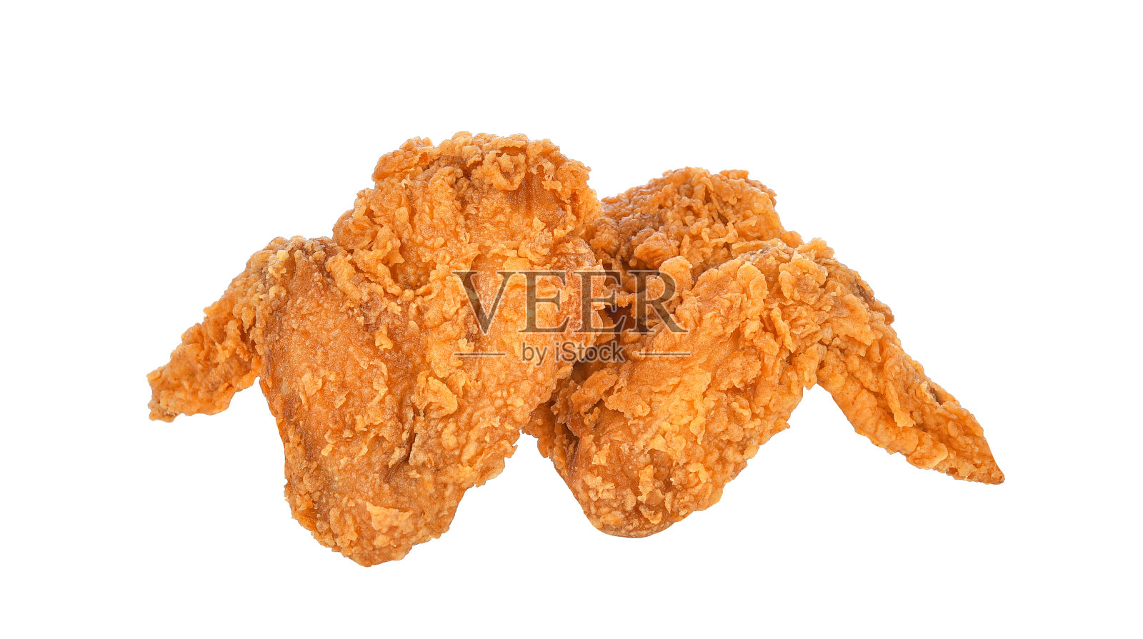 炸鸡孤立就白照片摄影图片