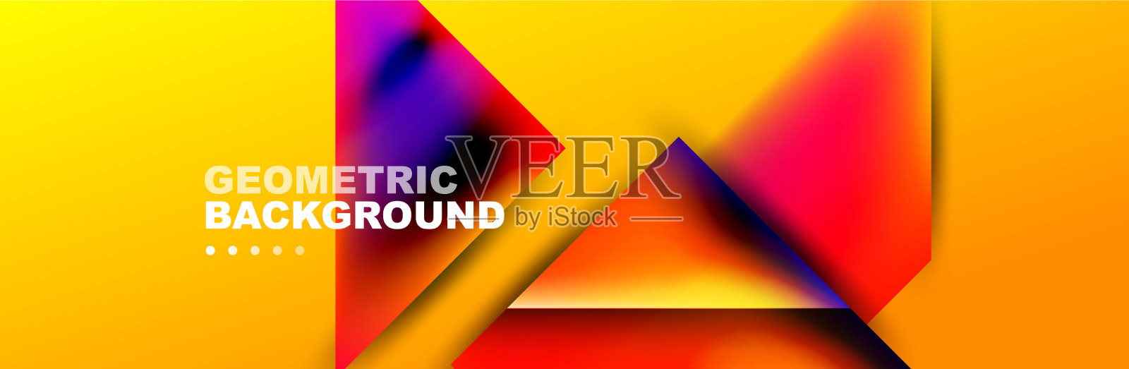 抽象背景与几何形状插画图片素材