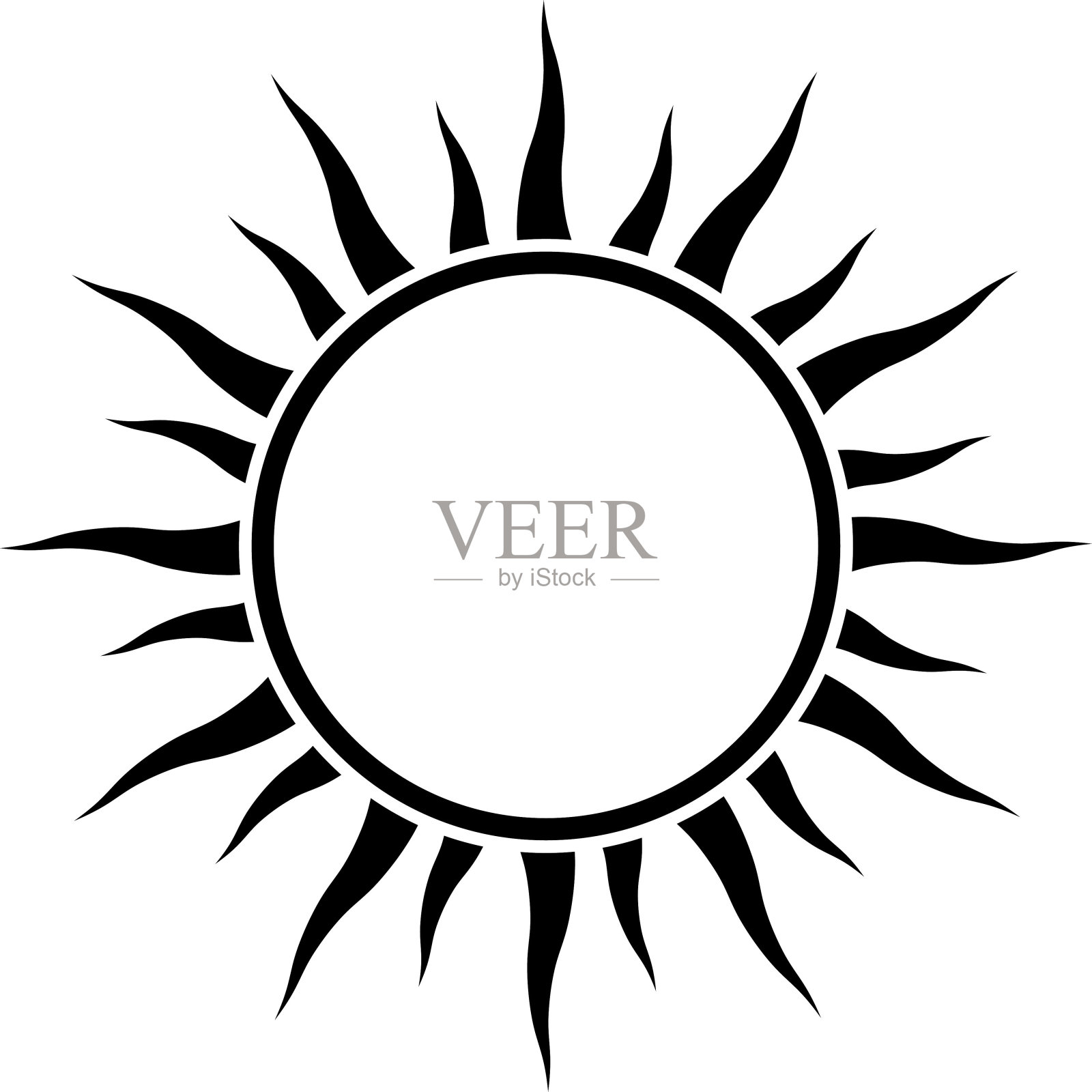 日照帧与复制空间插画图片素材