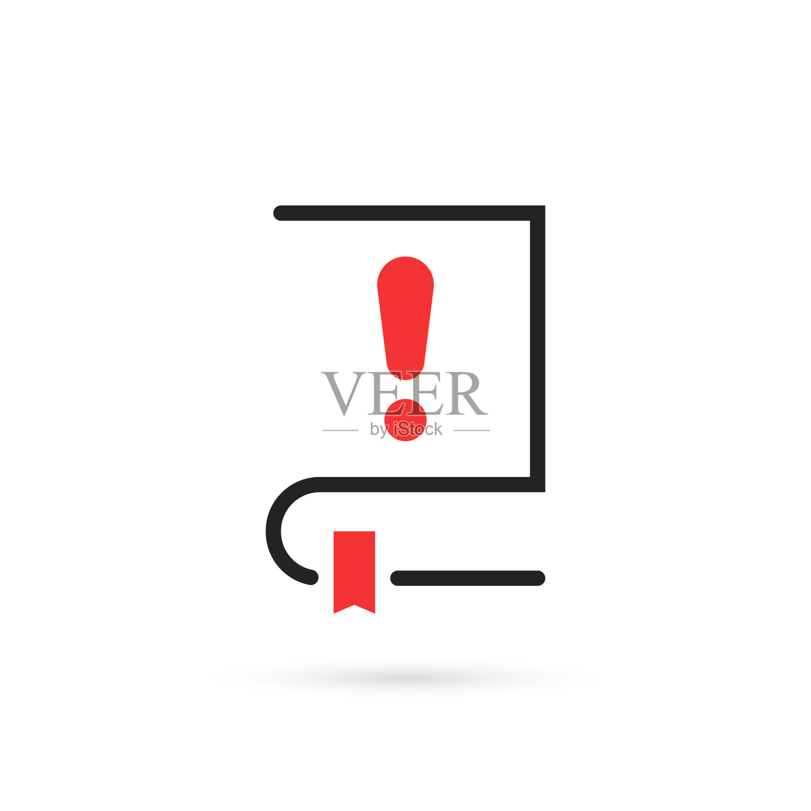 细线手册像有趣的事实图标插画图片素材