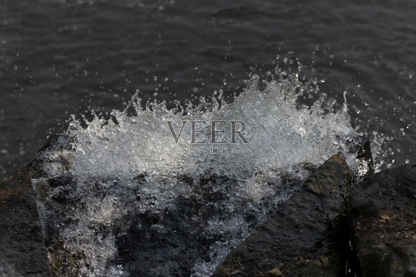 美丽的小瀑布照片摄影图片