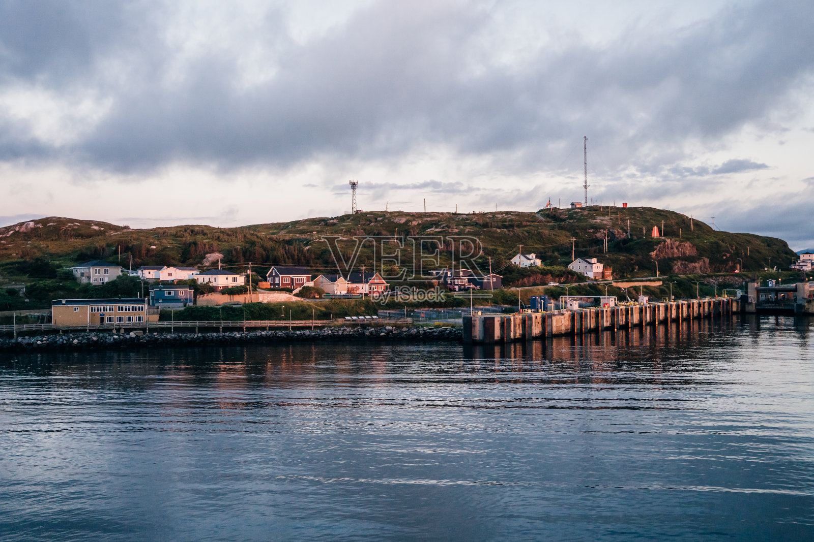海峡-巴斯克港，纽芬兰，加拿大照片摄影图片