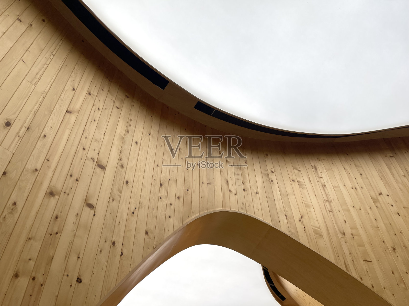 松木墙面和天花板装饰照片摄影图片