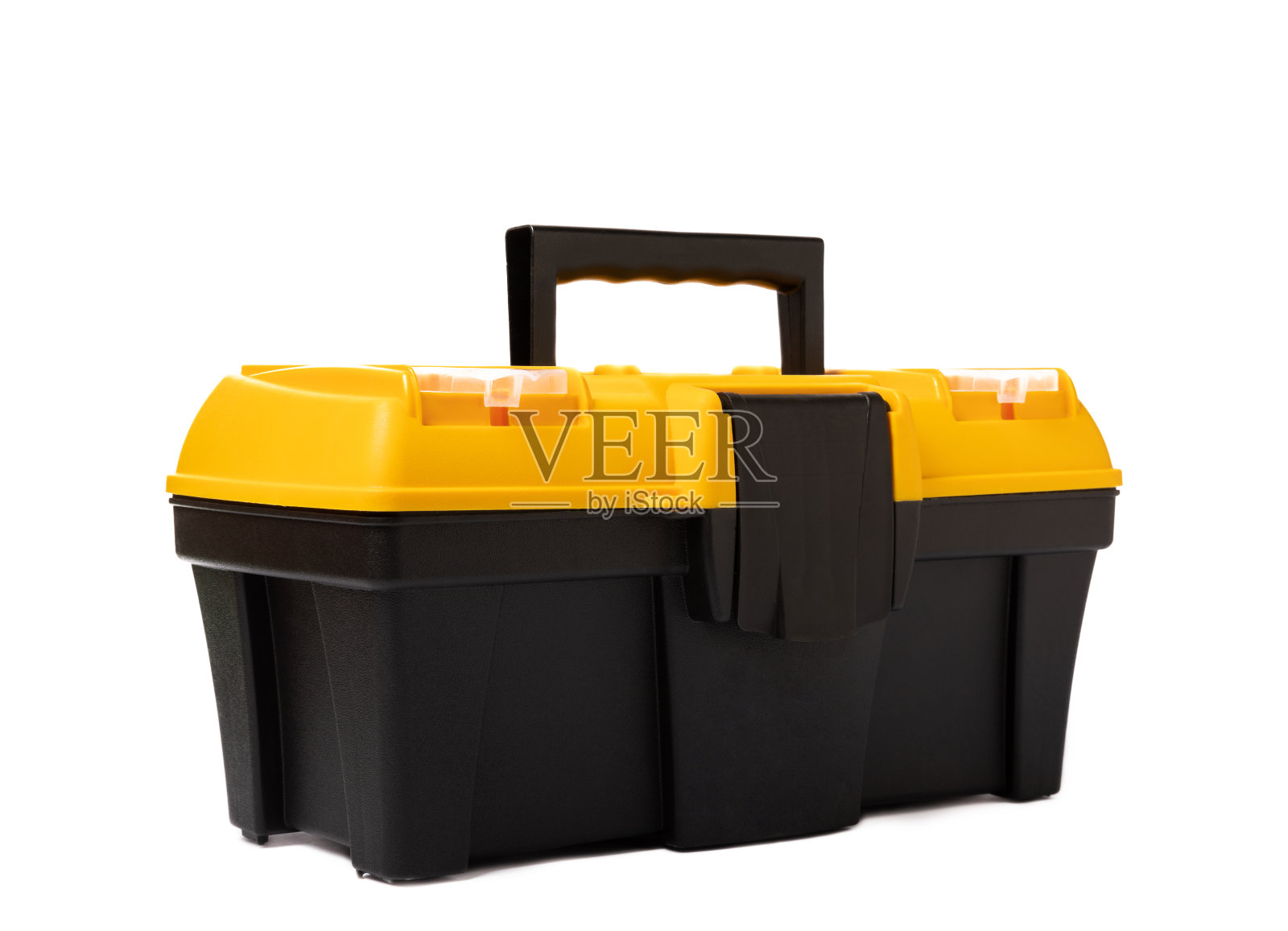 工具箱孤立在白色背景上。照片摄影图片