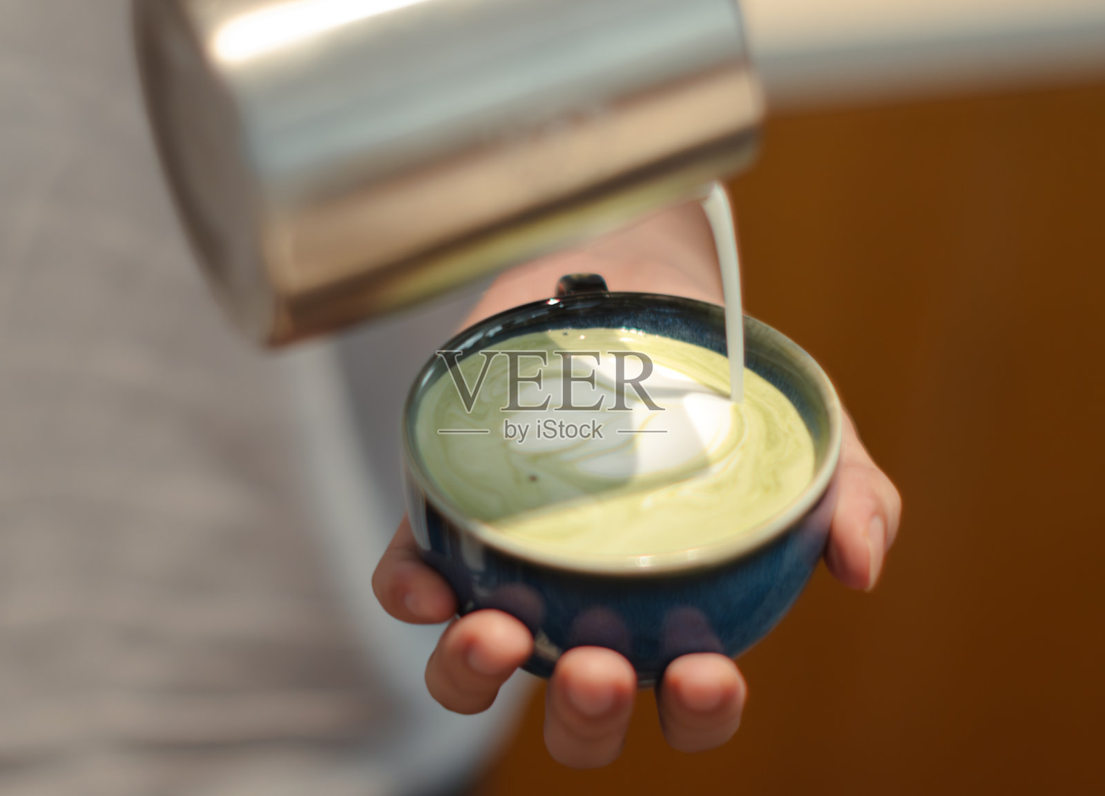 拿铁艺术照片摄影图片