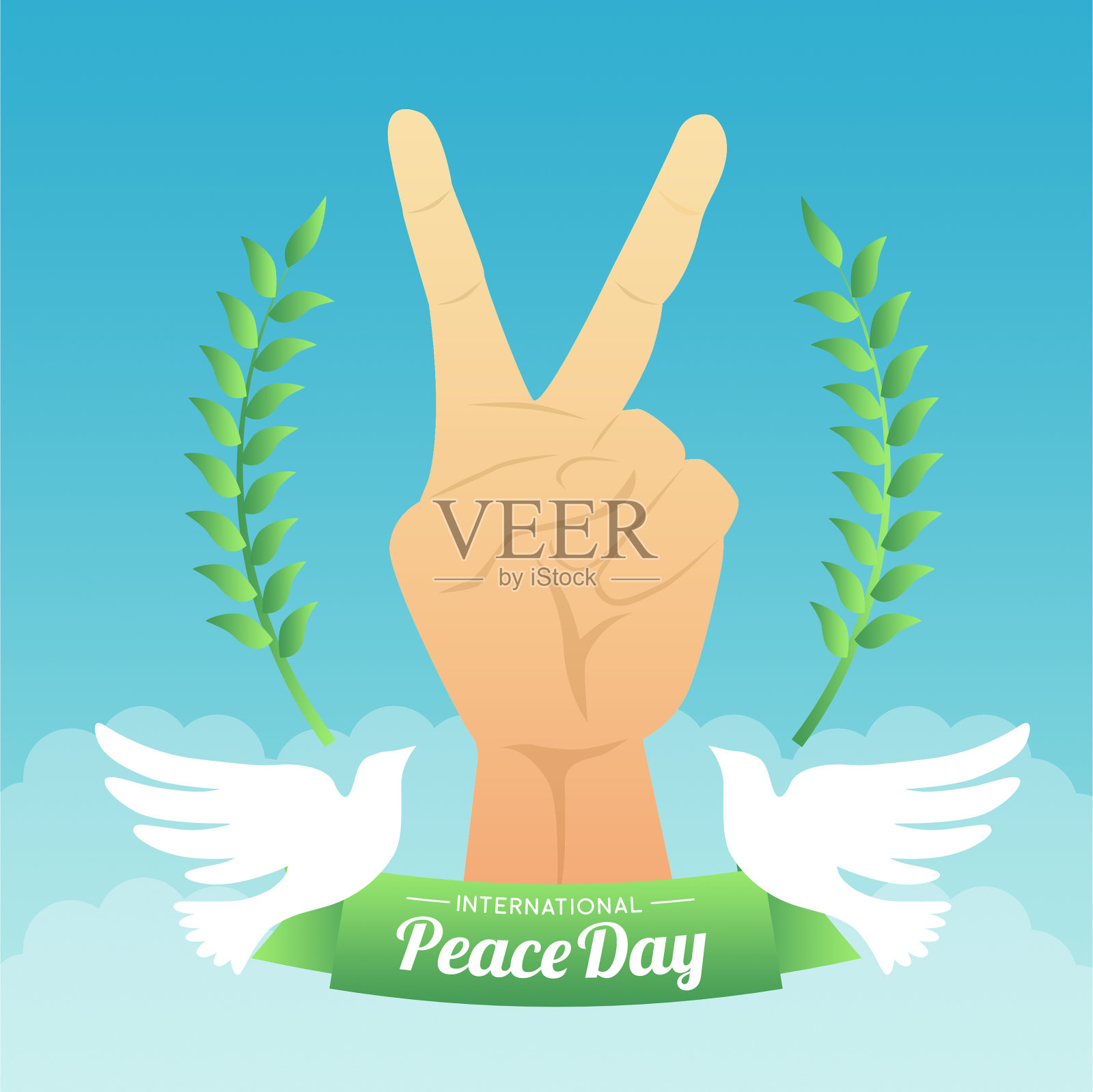 国际和平日背景插图插画图片素材