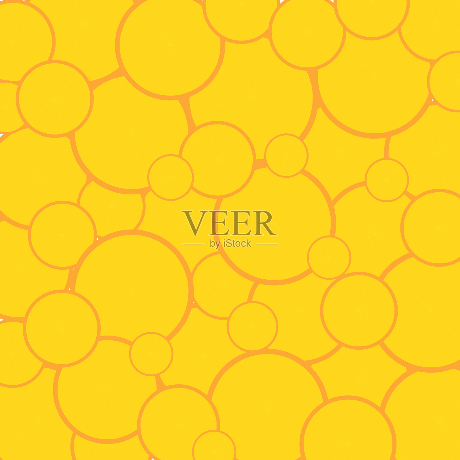 橙子和树叶的无缝图案。矢量插图。插画图片素材