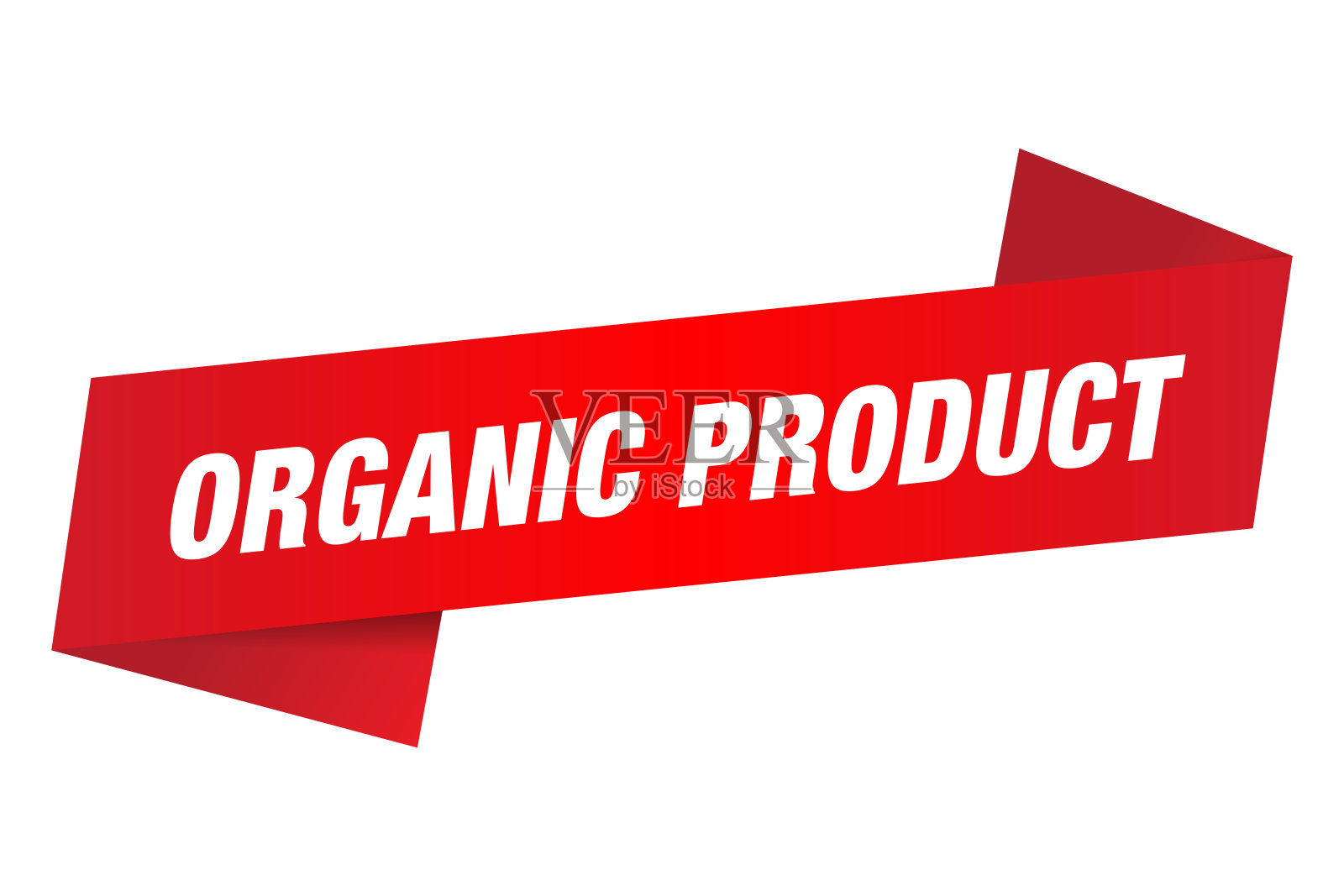 有机产品书面标签隔离在白色背景插画图片素材