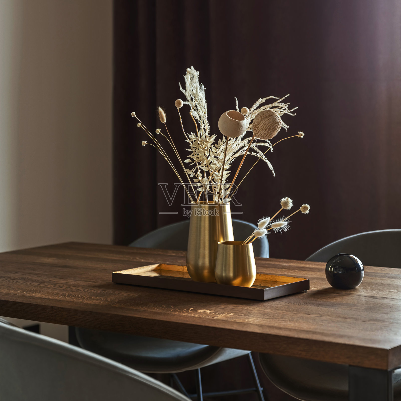 现代和复古的餐厅照片摄影图片