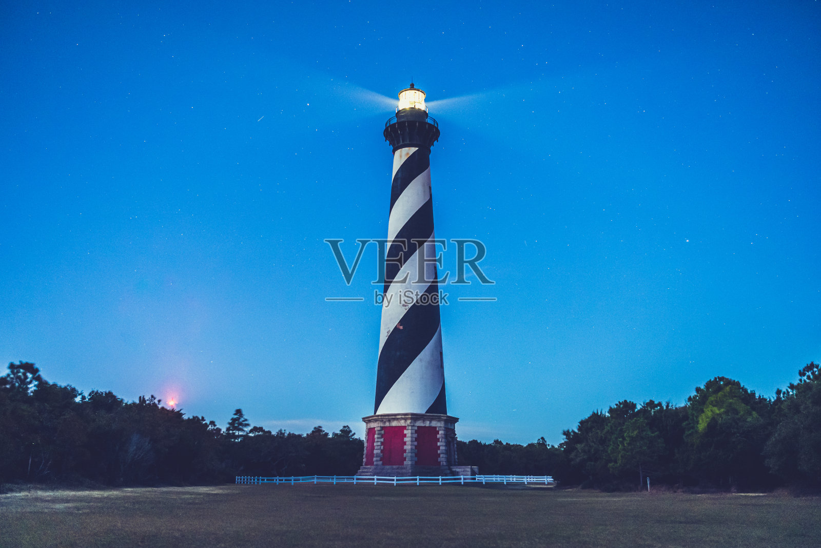 哈特拉斯角灯塔，北卡罗来纳州照片摄影图片