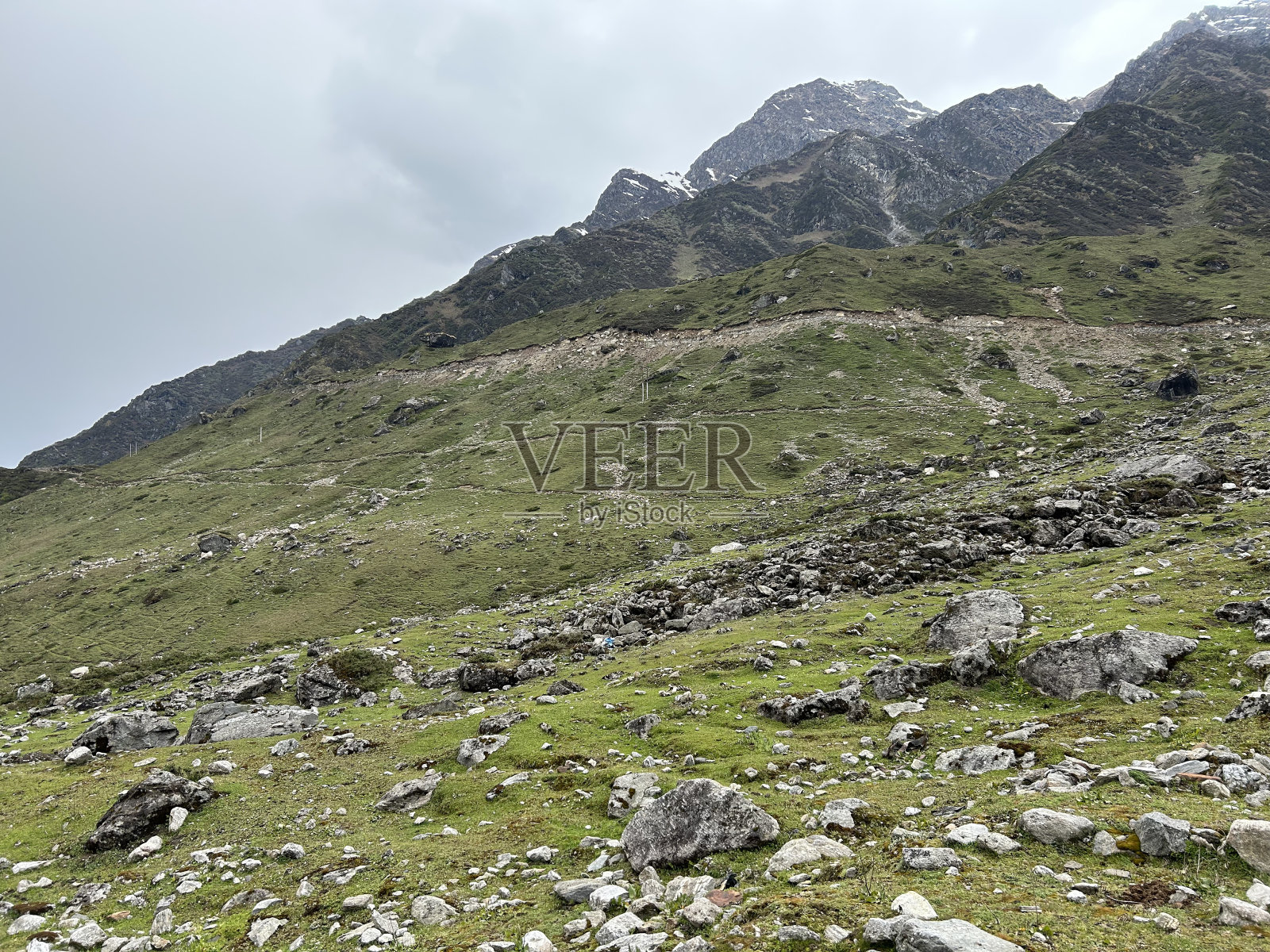 克达尔那斯和喜马拉雅山脉照片摄影图片