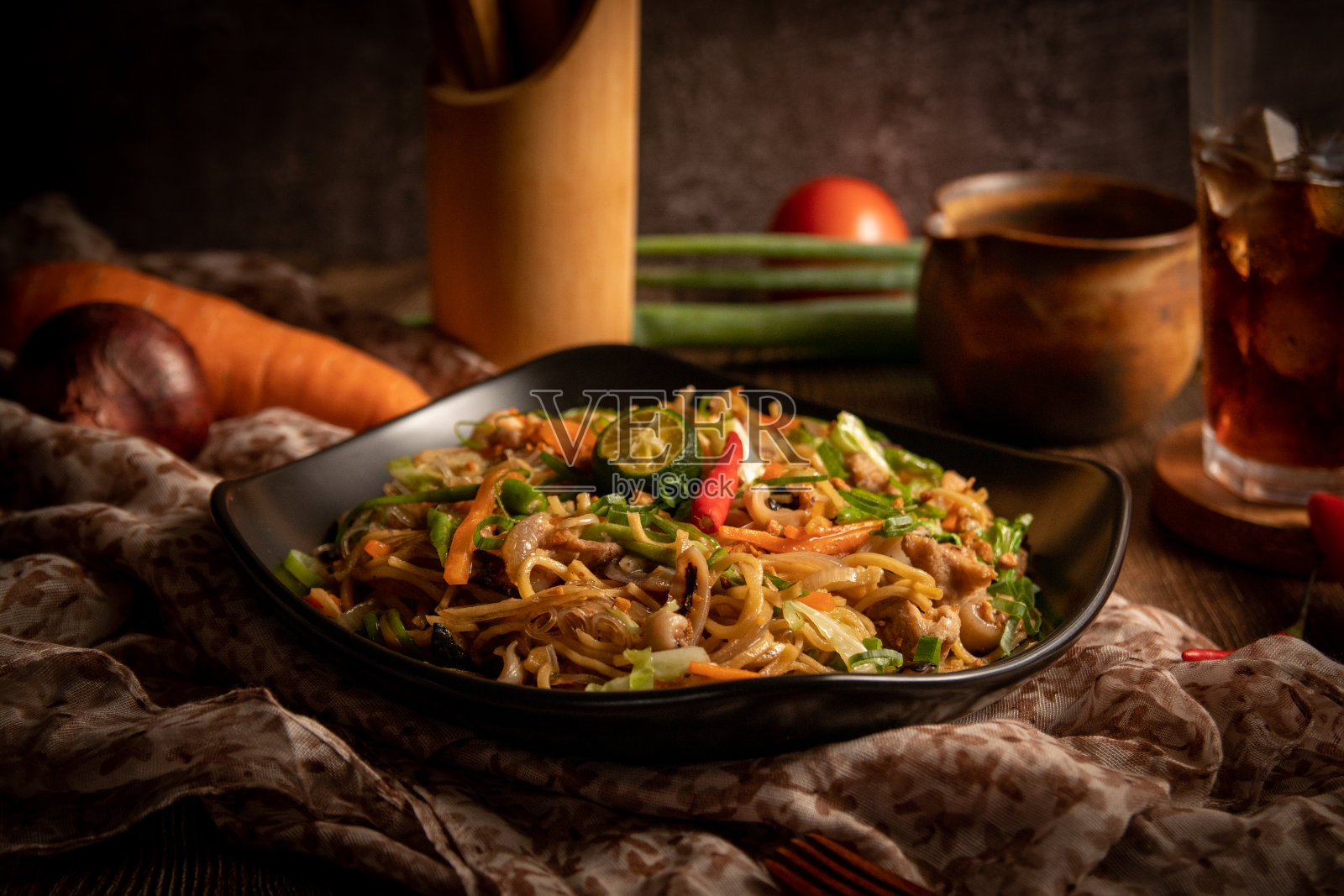 炒面照片摄影图片