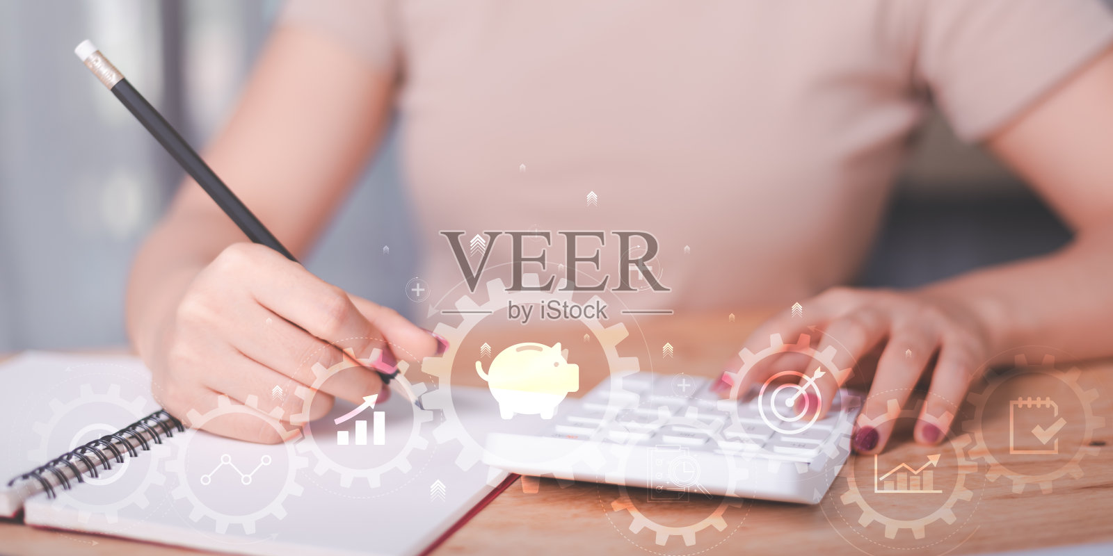 理财理念与储蓄、投资储蓄、规划未来储蓄、退休基金、理财准备、未来风险管理、理财增值、财务会计、利息增值照片摄影图片