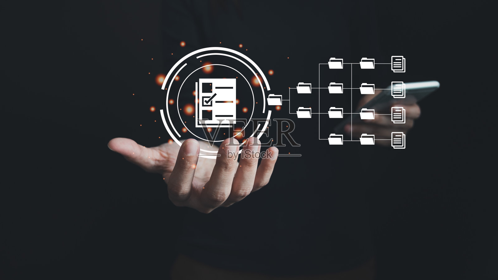 文档管理系统，在线文档数据库管理，组织文档有条理，自动化流程管理文件，ERP企业高效，业务技术化。照片摄影图片