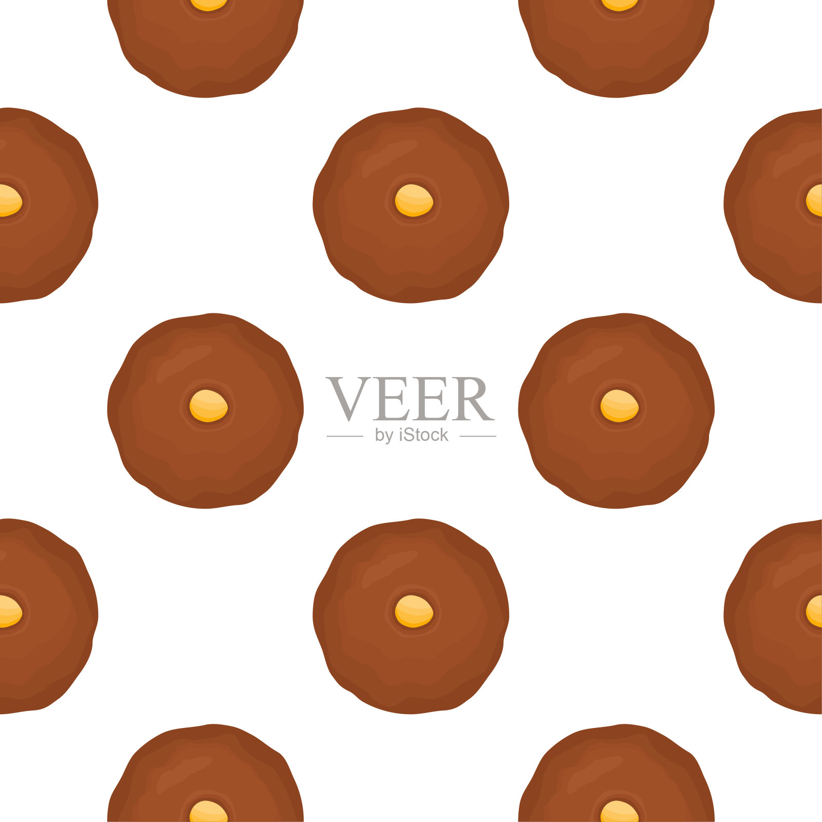 图案自制饼干不同口味的糕点饼干插画图片素材