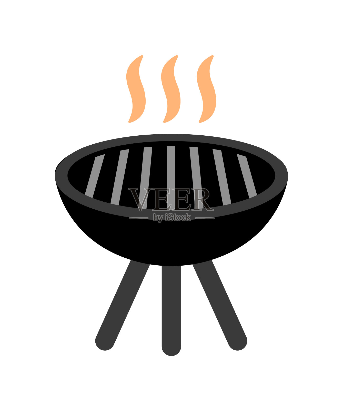 烧烤，烧烤矢量图标说明图标素材