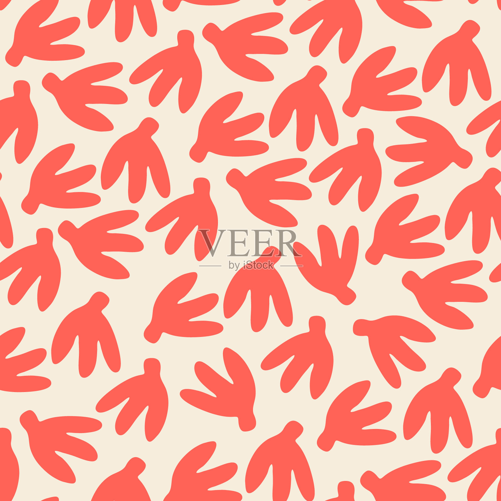 无缝模式。手绘图案的灵感来自丰富的天然染料，有机和几何形状的颜色插画图片素材