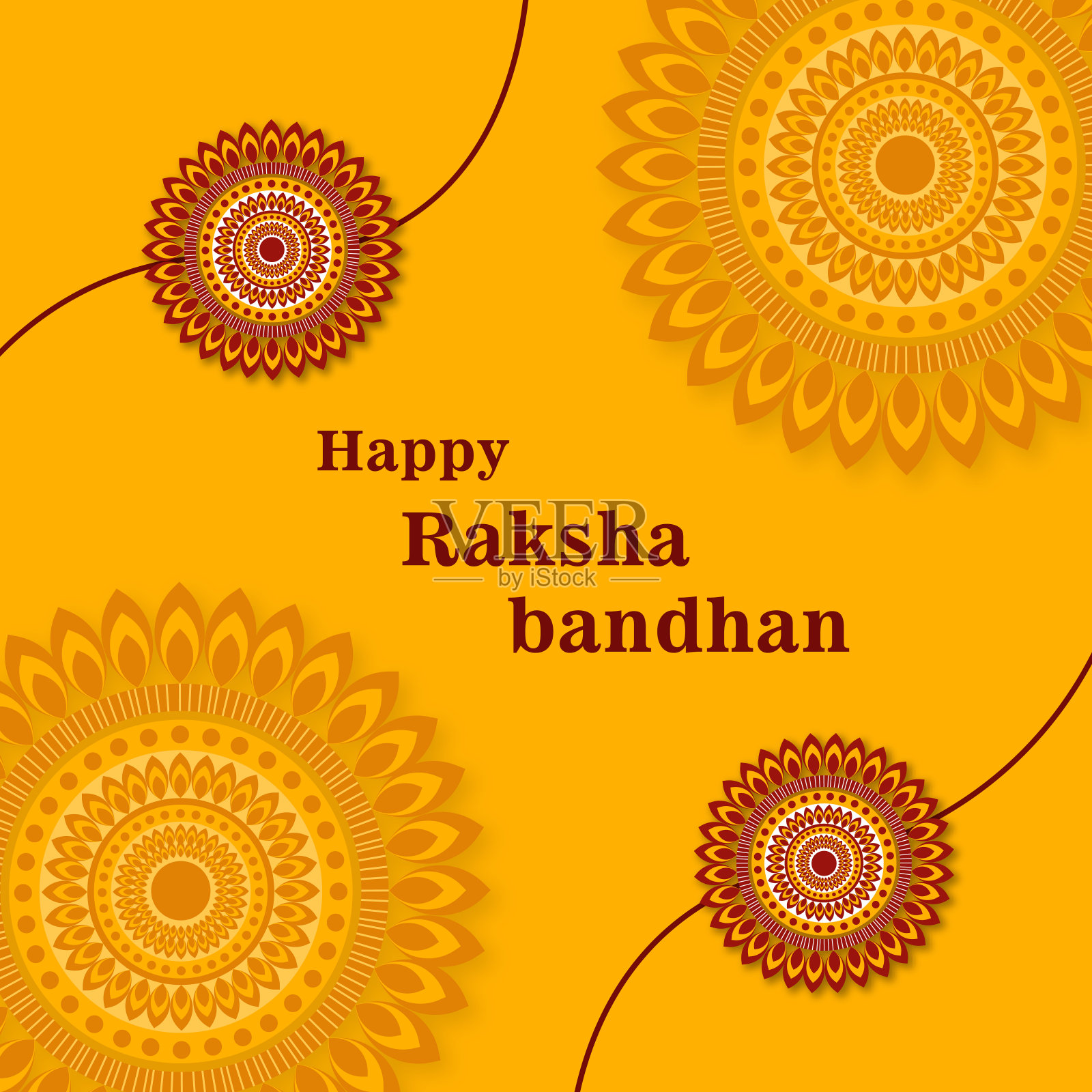 快乐的罗刹手环挂着插画图片素材