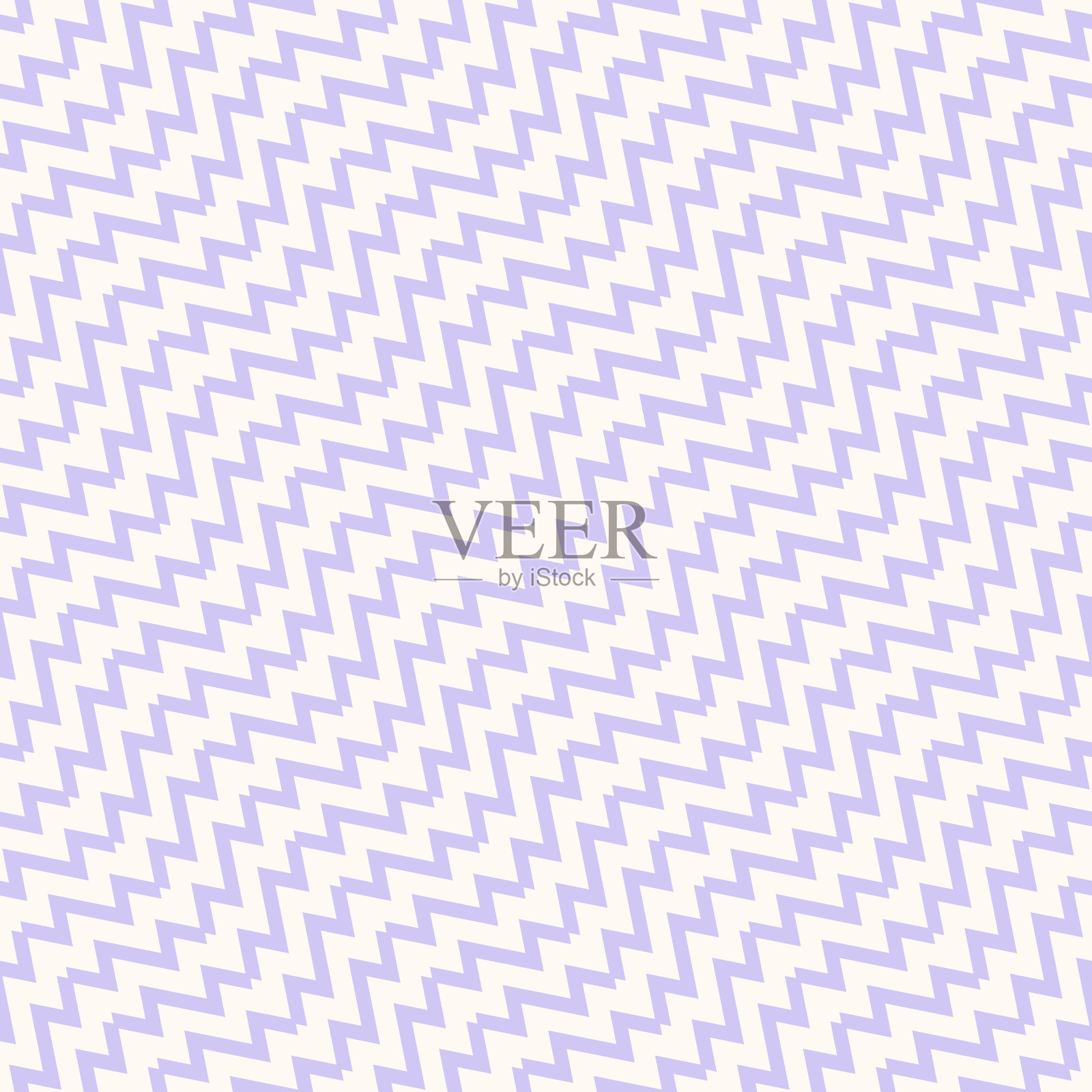 雪佛龙无缝图案。矢量对角线之字形条纹背景。淡紫色的颜色插画图片素材