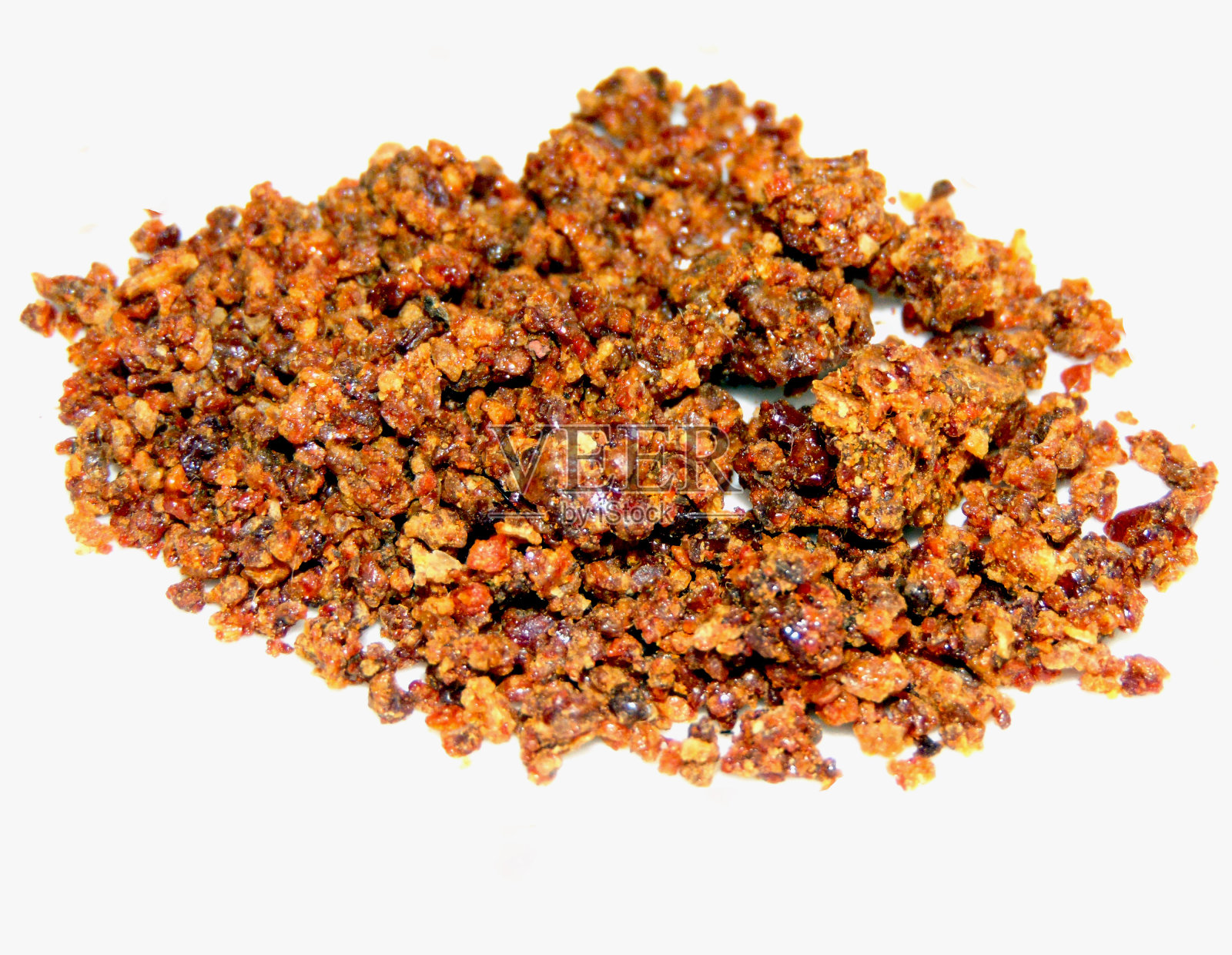 白色背景上分离的蜂胶照片摄影图片