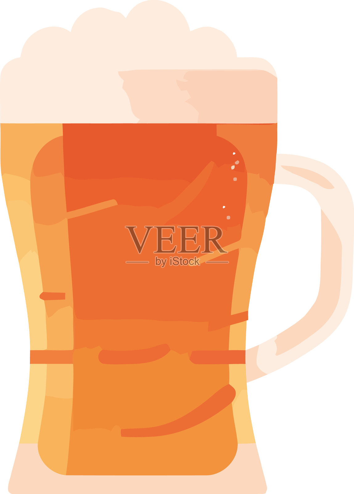 黄色酒吧背景新鲜啤酒茶点设计元素图片