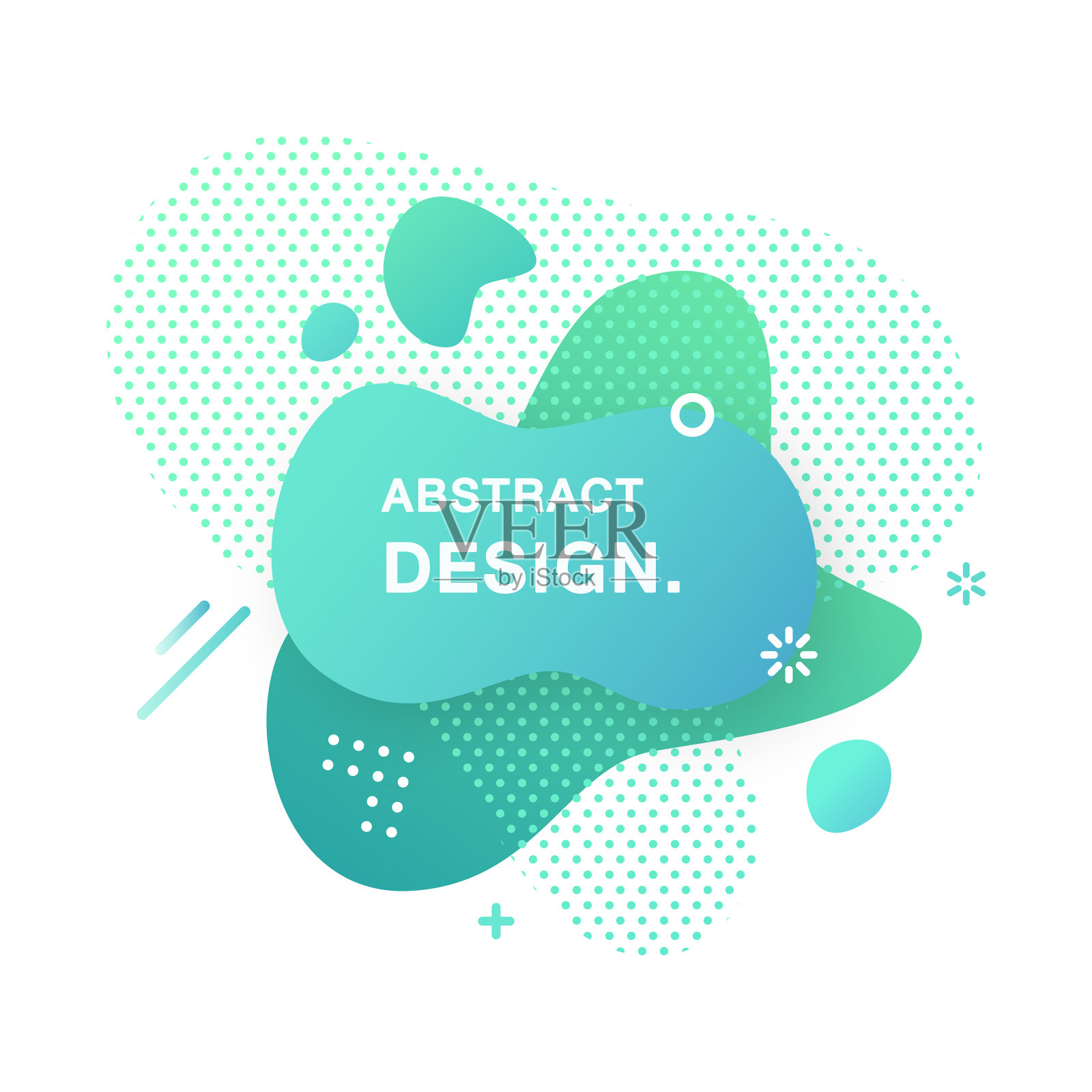 现代图形元素。梯度液体形状。流体矢量横幅。插画图片素材