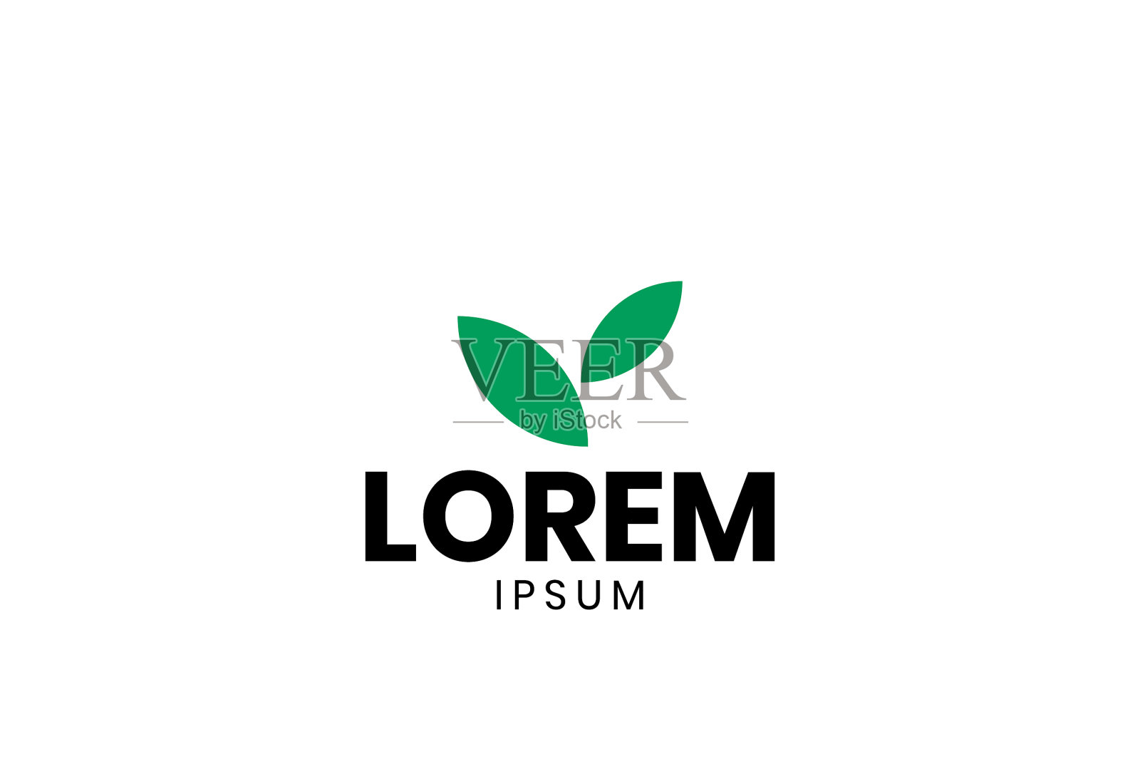 叶子商标标志插画图片素材