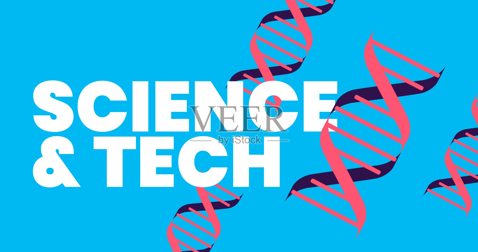 DNA科学插画图片素材