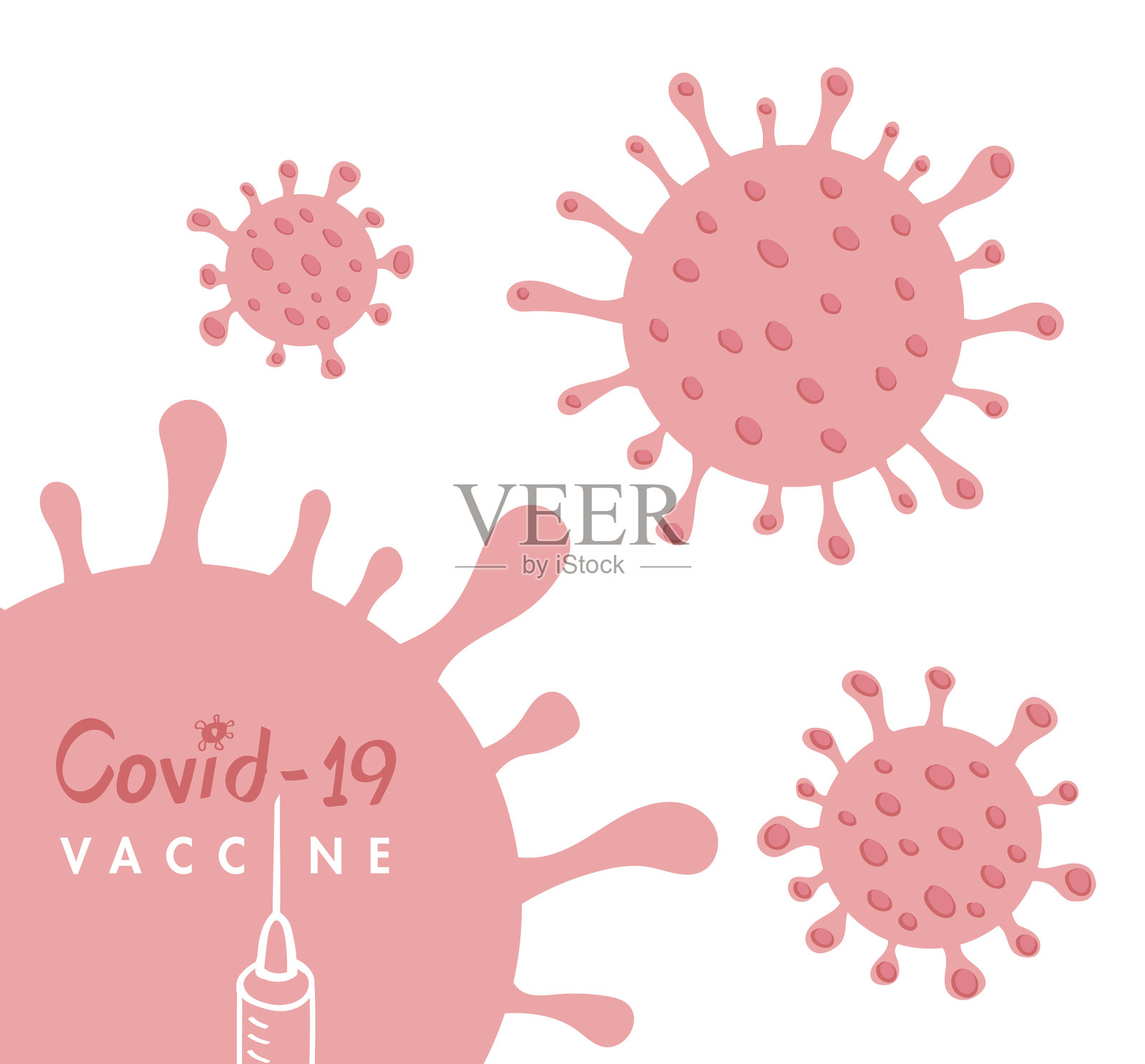 冠状病毒疫苗插画图片素材