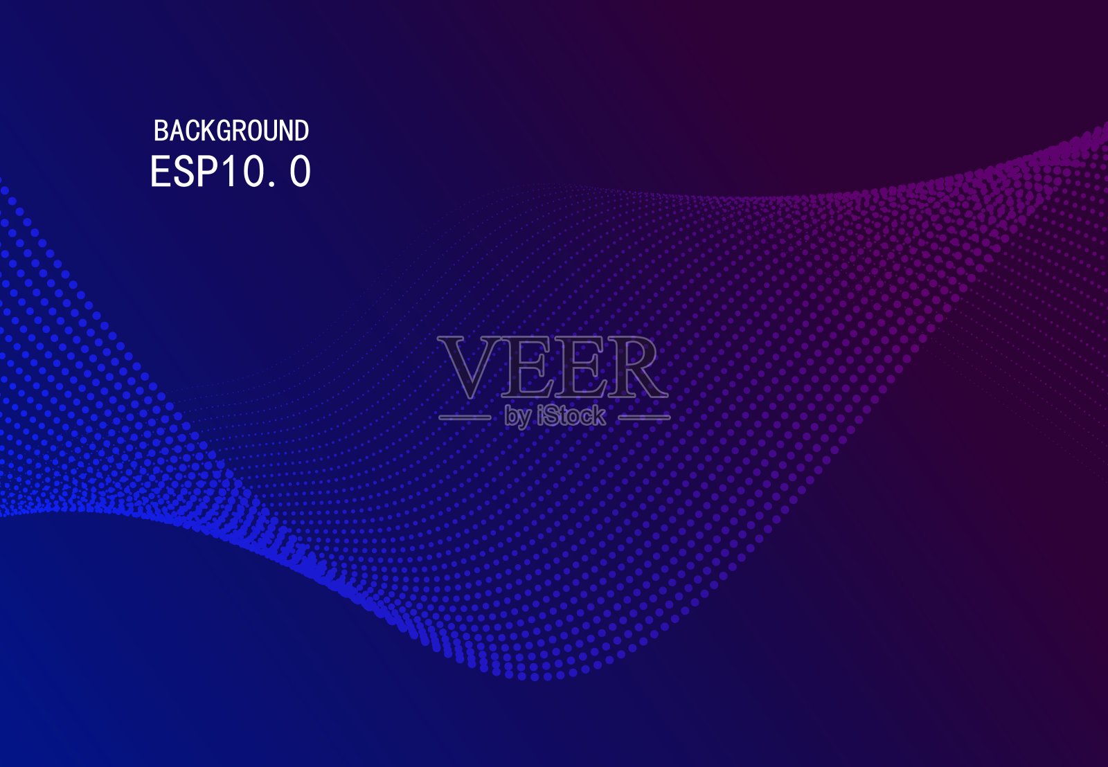 蓝色粒子背景插画图片素材