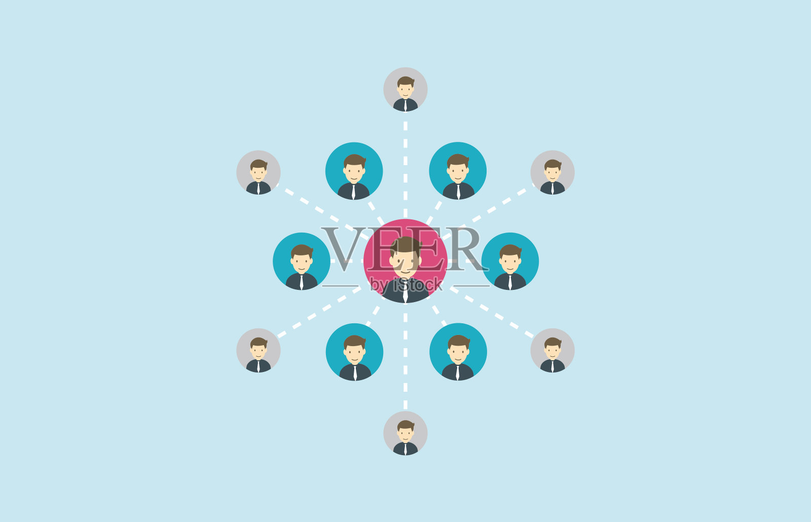 专注——概念插画图片素材