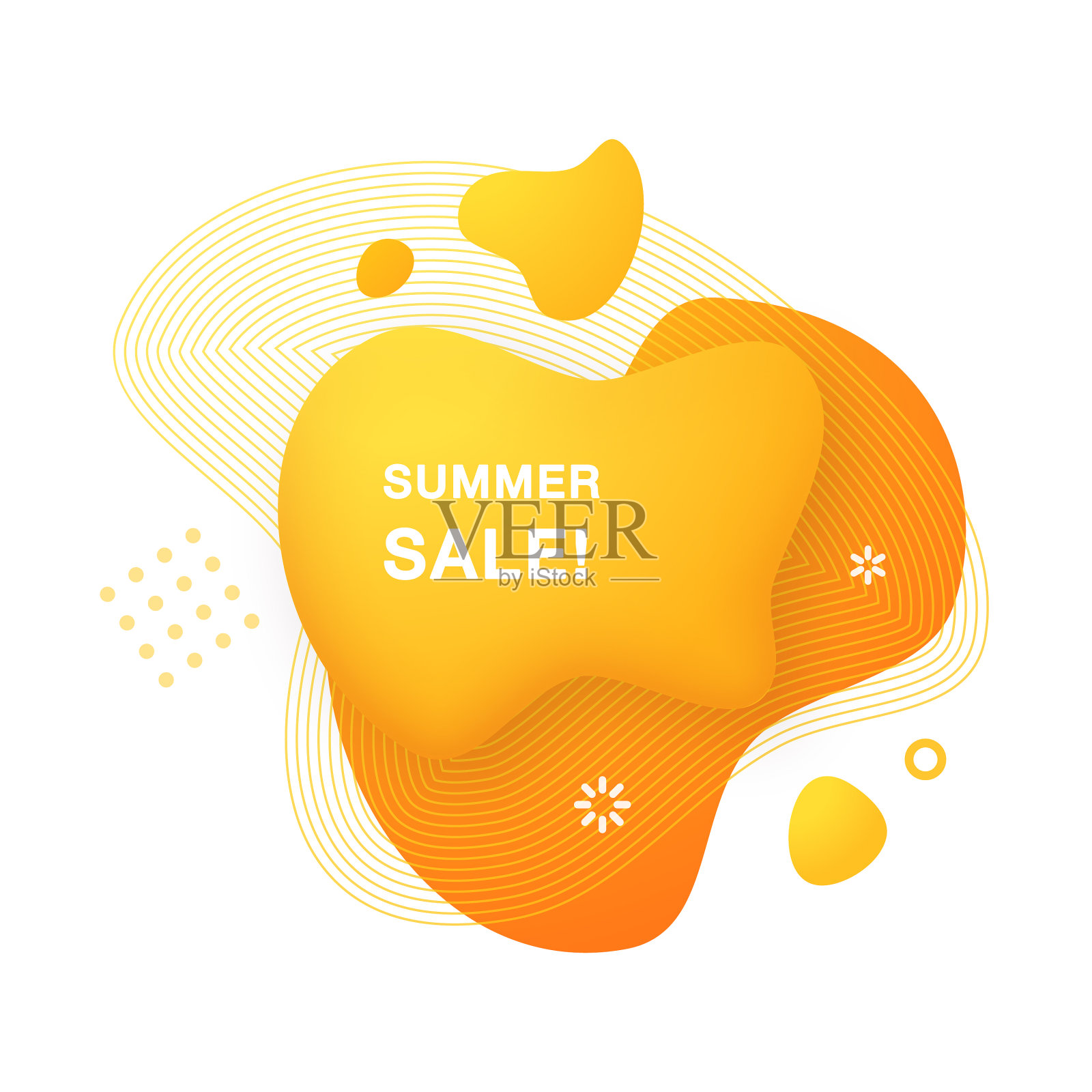 现代图形元素。梯度液体形状。流体矢量横幅。插画图片素材