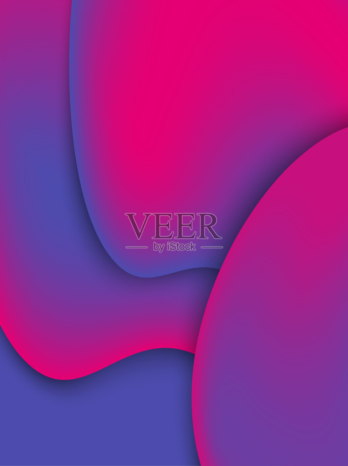 背景抽象充满活力的暖色和冷色梯度插画图片素材