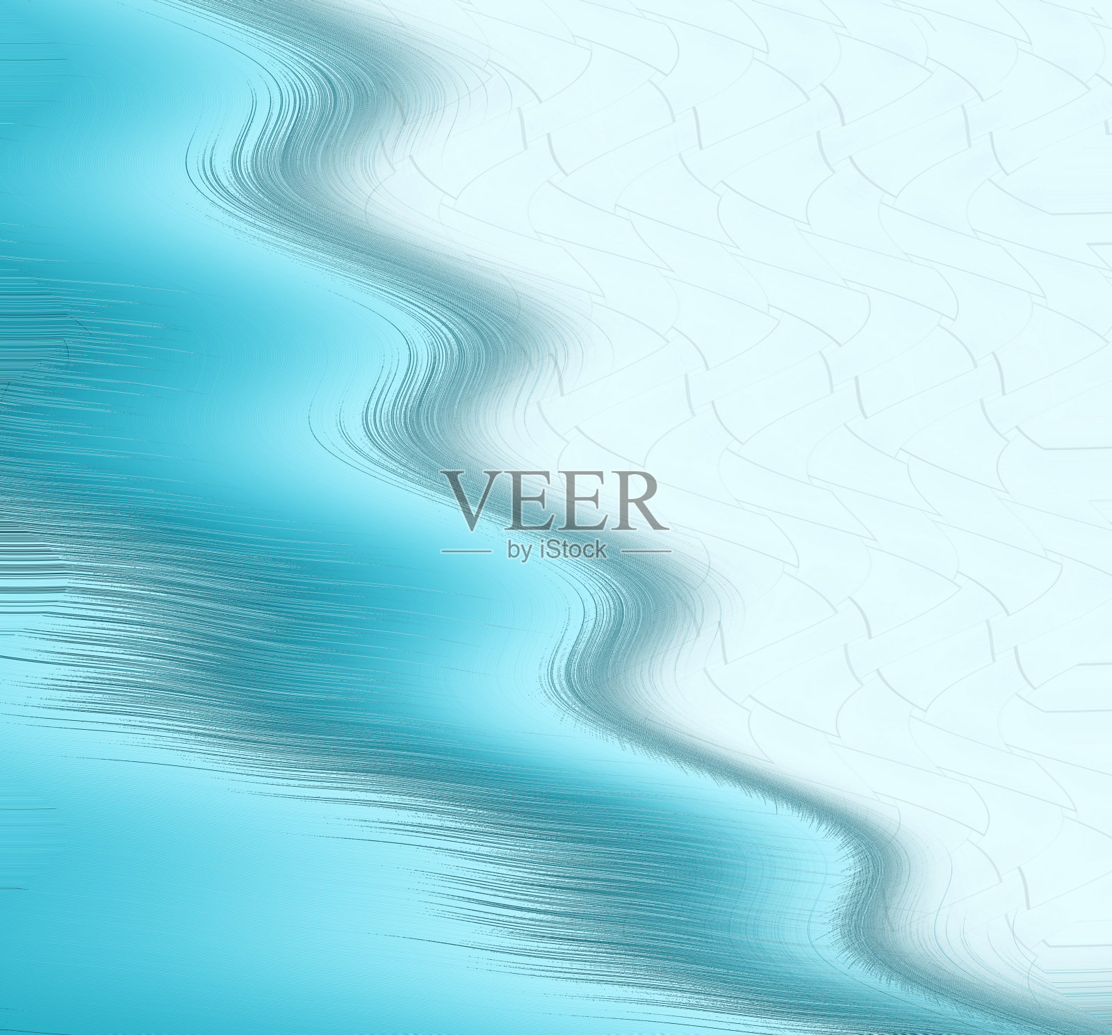 闪亮的绿松石公司创意背景与曲线插画图片素材