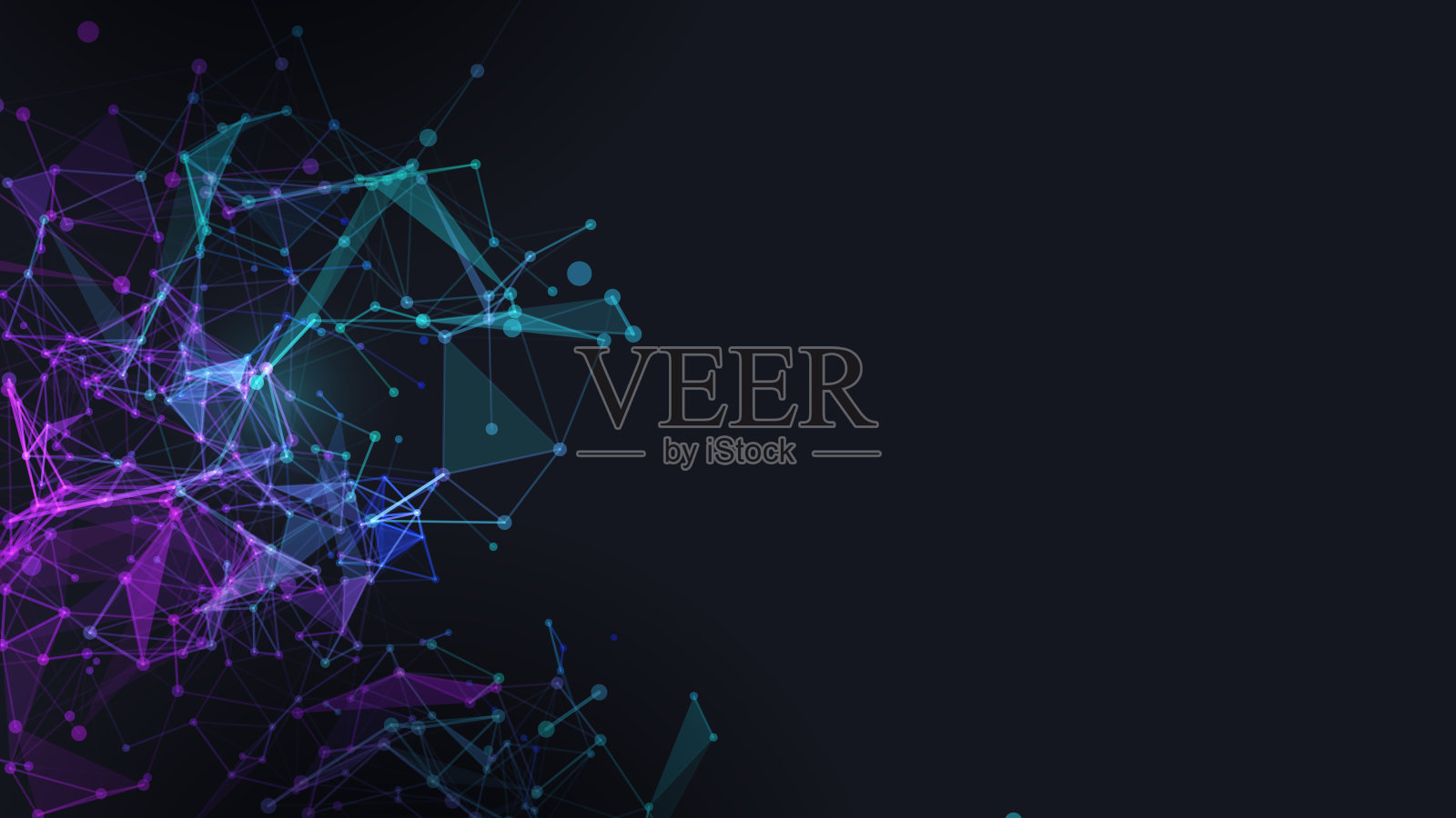 带有复制空间的抽象粒子背景插画图片素材