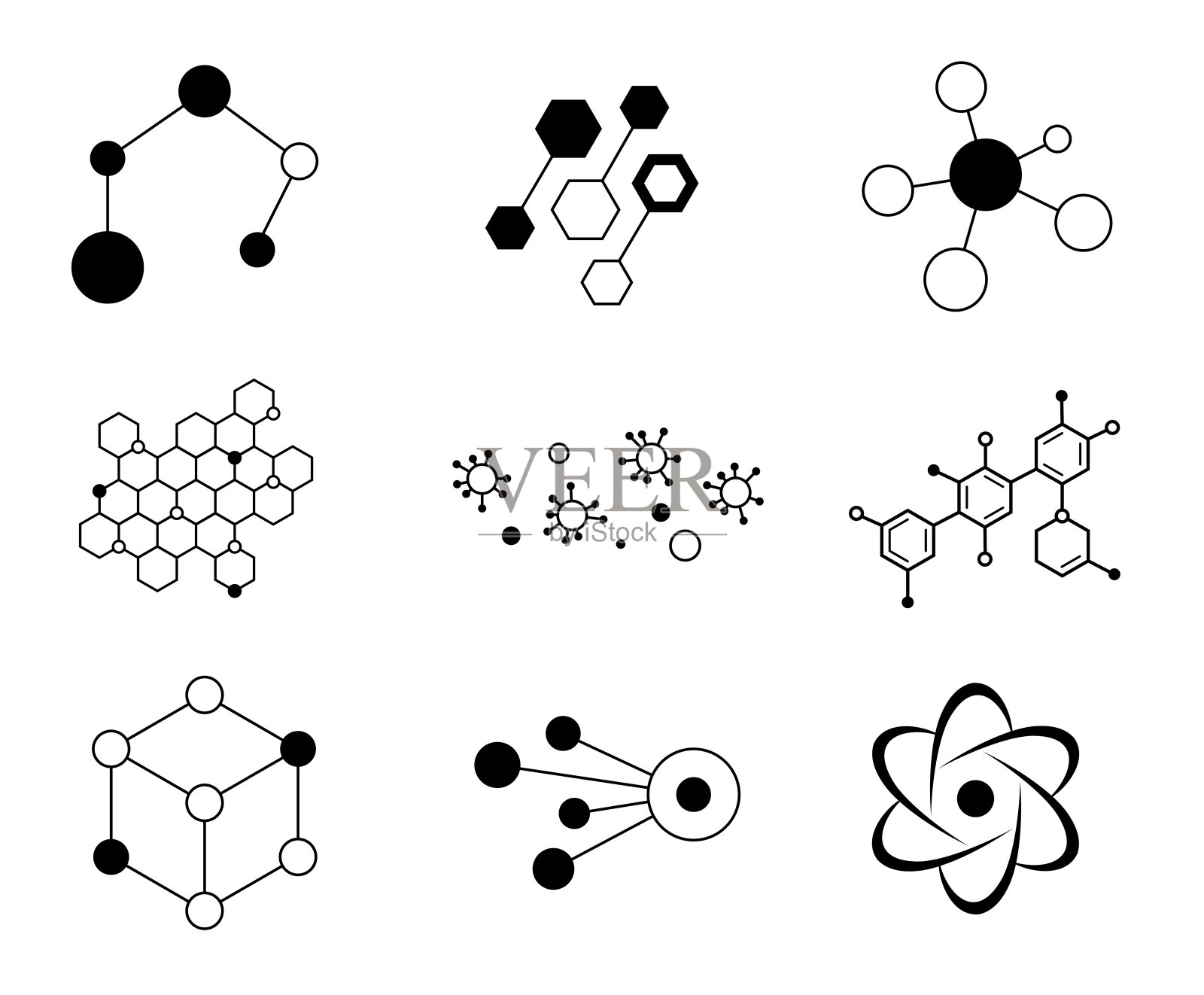 科学原子元素插画图片素材